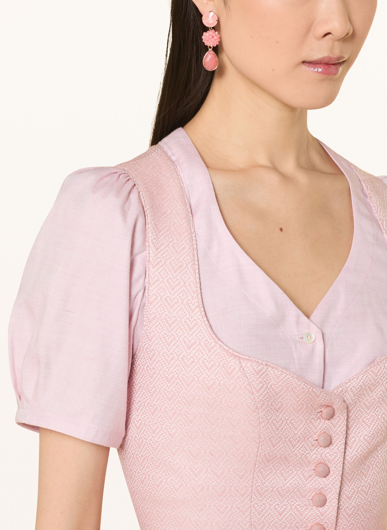 Johann & Johanna Dirndl halenka: SVĚTLE RŮŽOVÁ