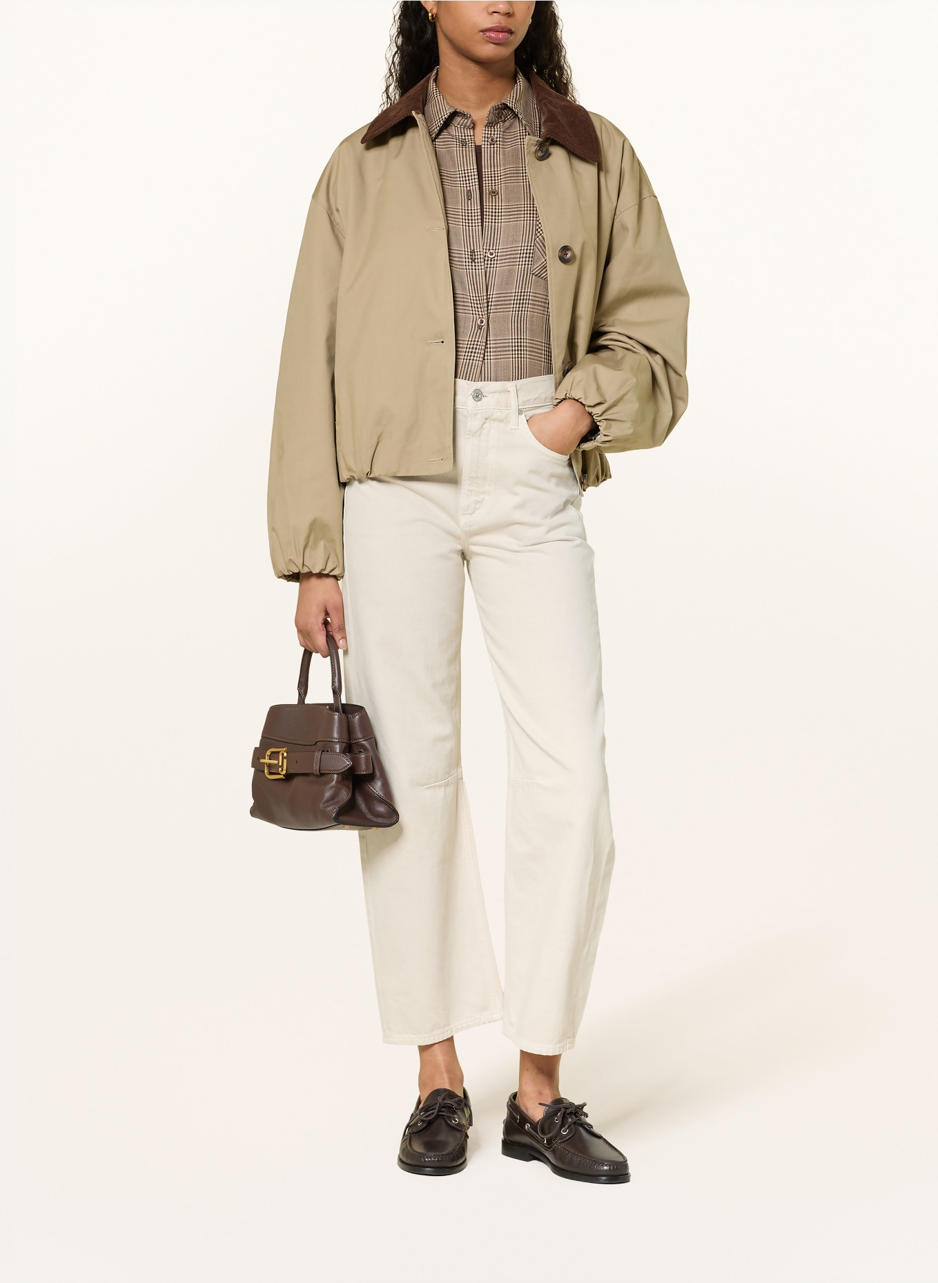 CITIZENS of HUMANITY Cropped jeans MIRO: ALMONDETTE (med/light brown)