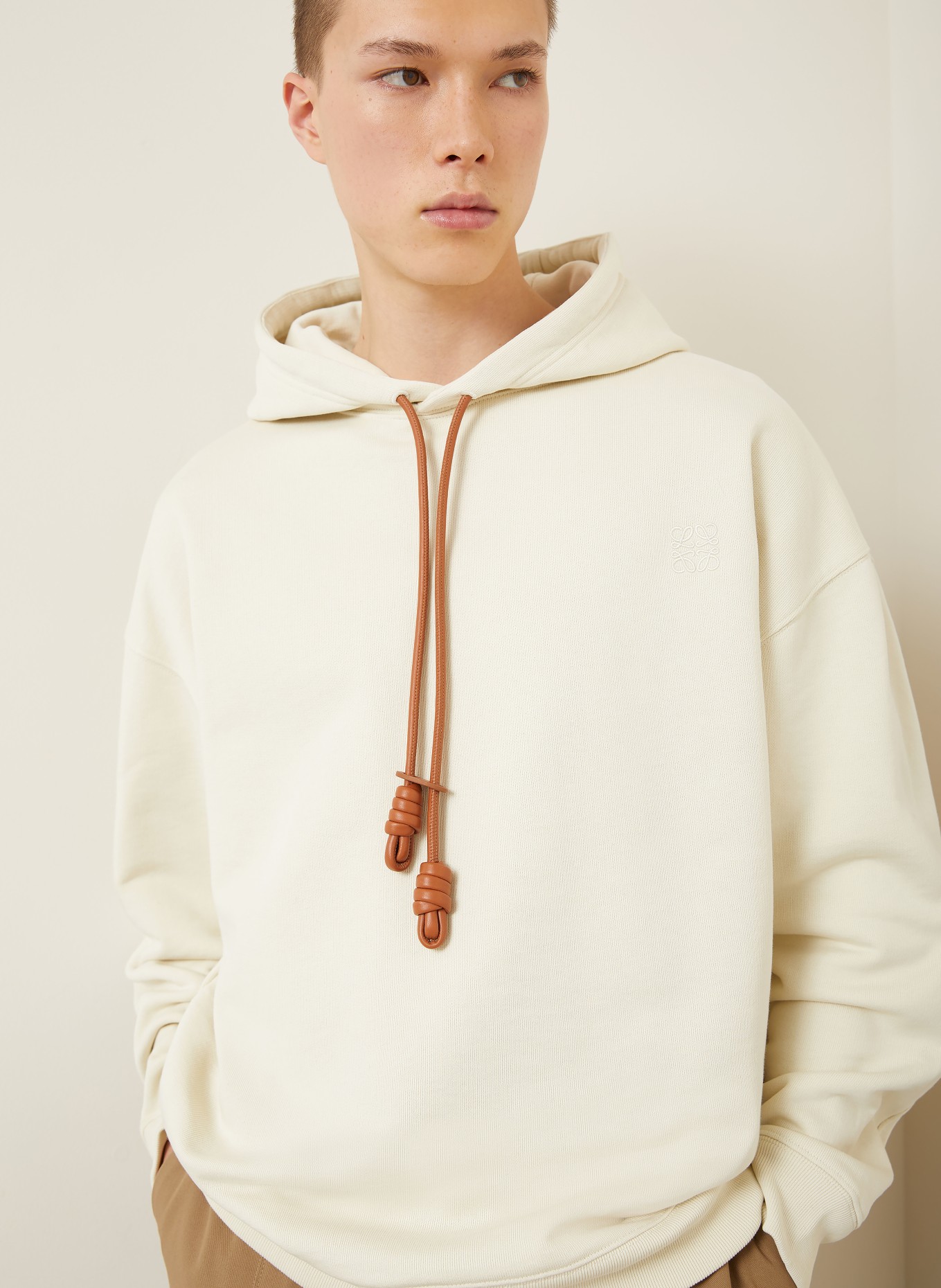 LOEWE Hoodie: BEIGE