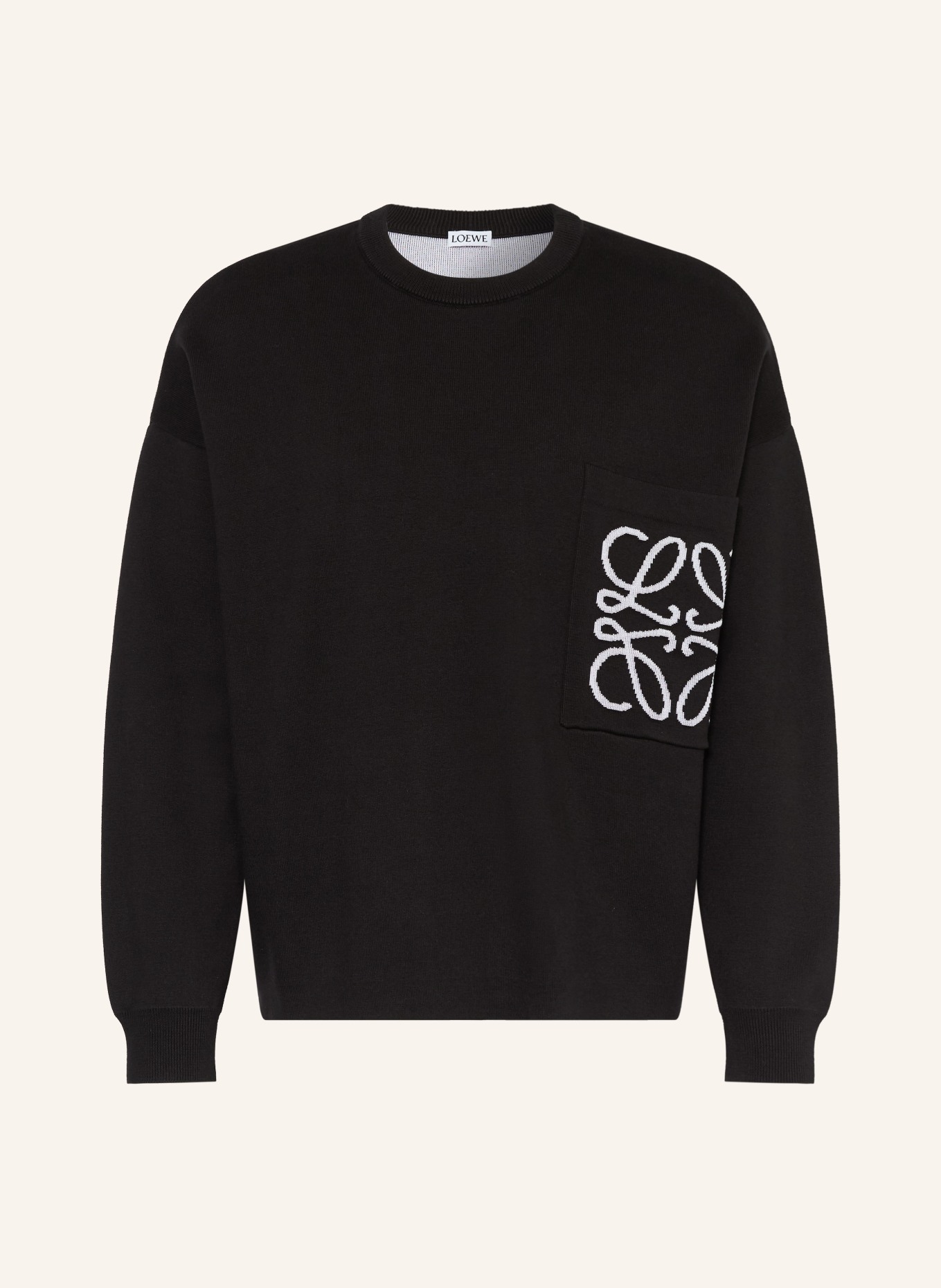 LOEWE Pullover: SCHWARZ