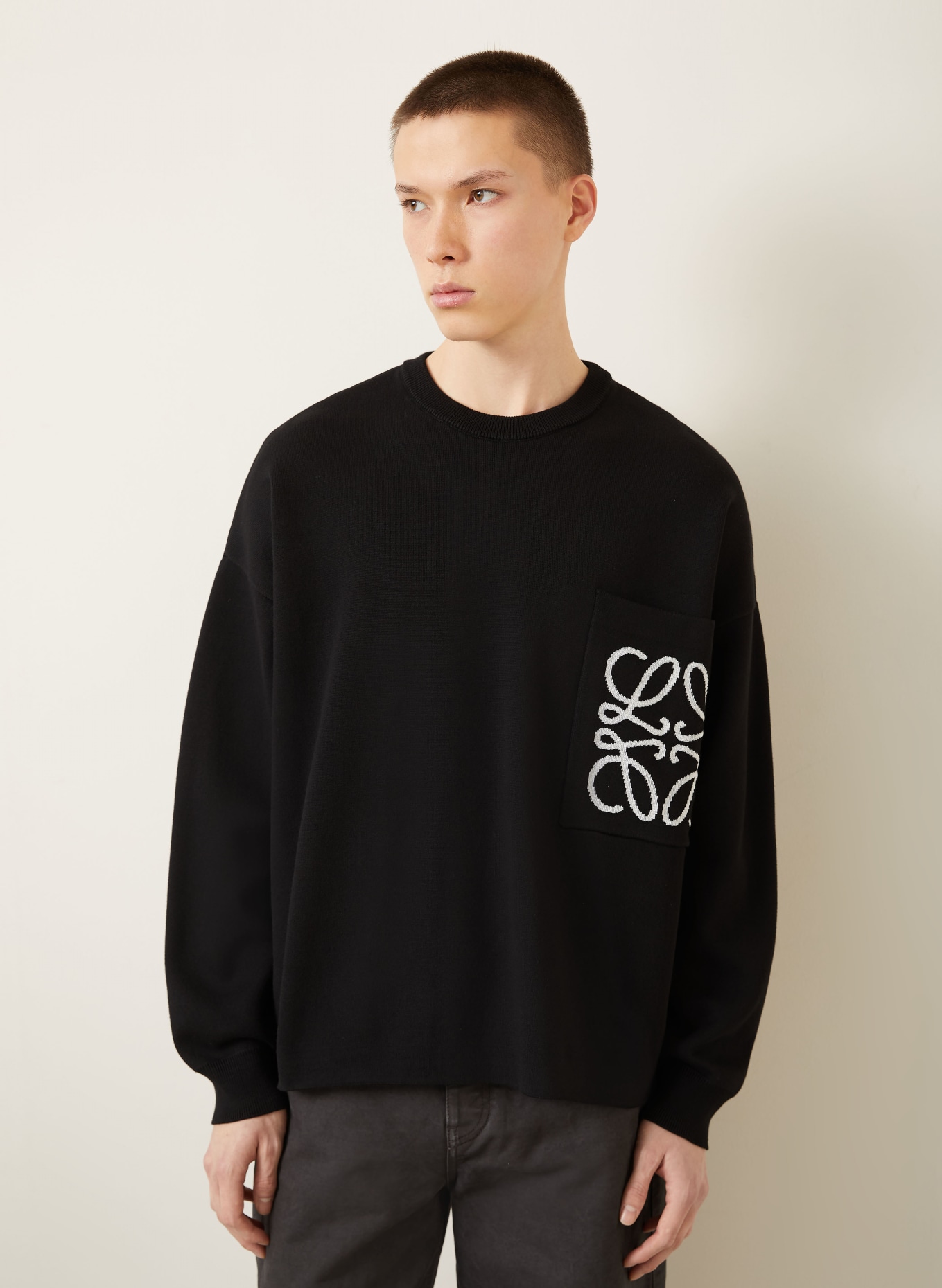 LOEWE Pullover: SCHWARZ