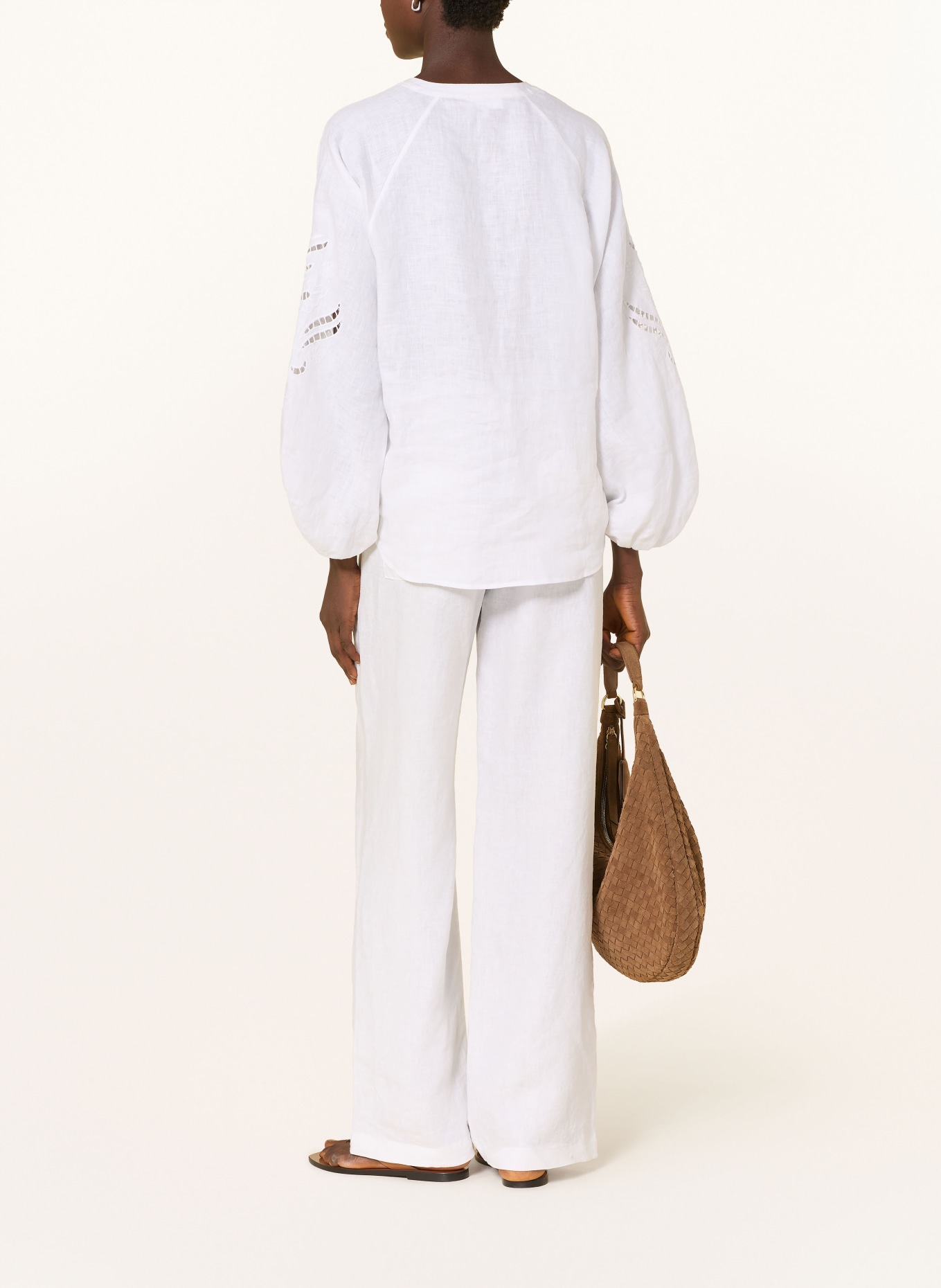 MAC Leinenhose CHIARA: WEISS