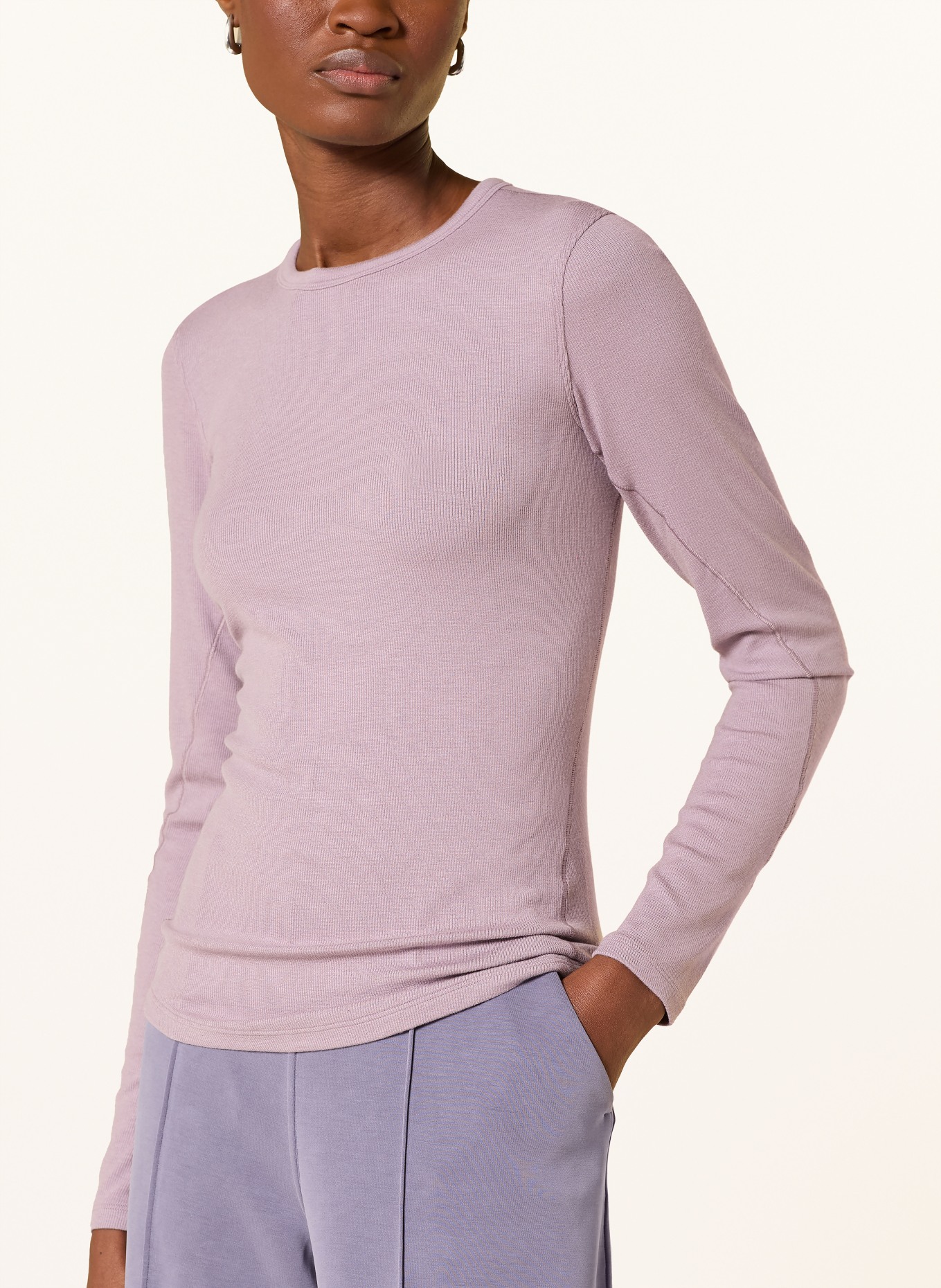 lululemon Tričko s dlouhým rukávem HOLD TIGHT: SVĚTLE FIALOVÁ
