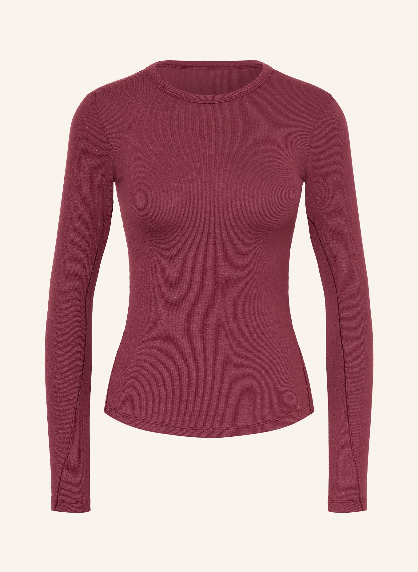 lululemon T-shirt à manches longues HOLD TIGHT: ROUGE FONCÉ
