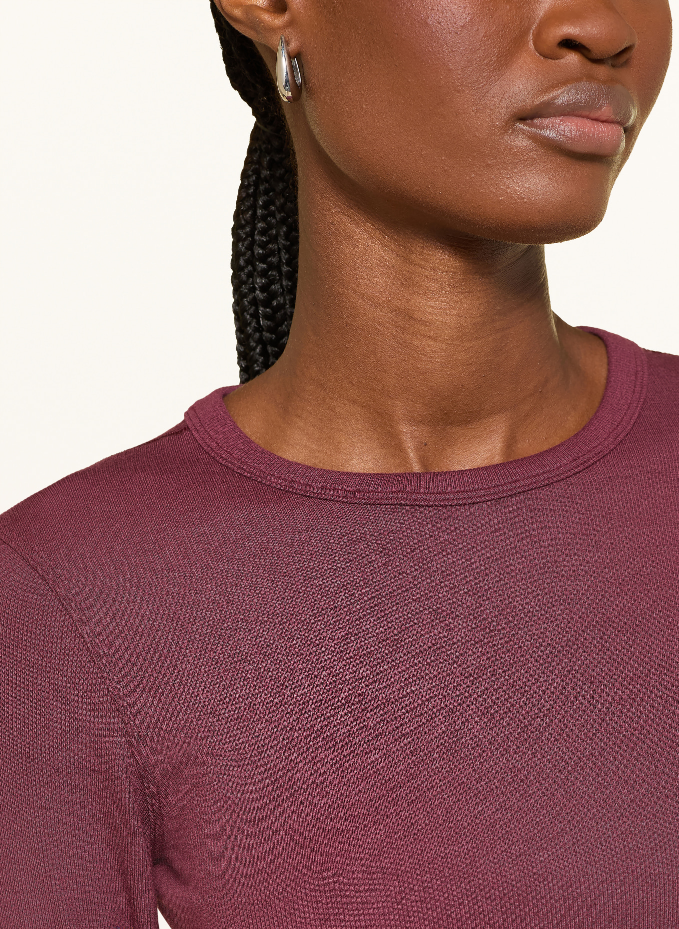 lululemon T-shirt à manches longues HOLD TIGHT: ROUGE FONCÉ