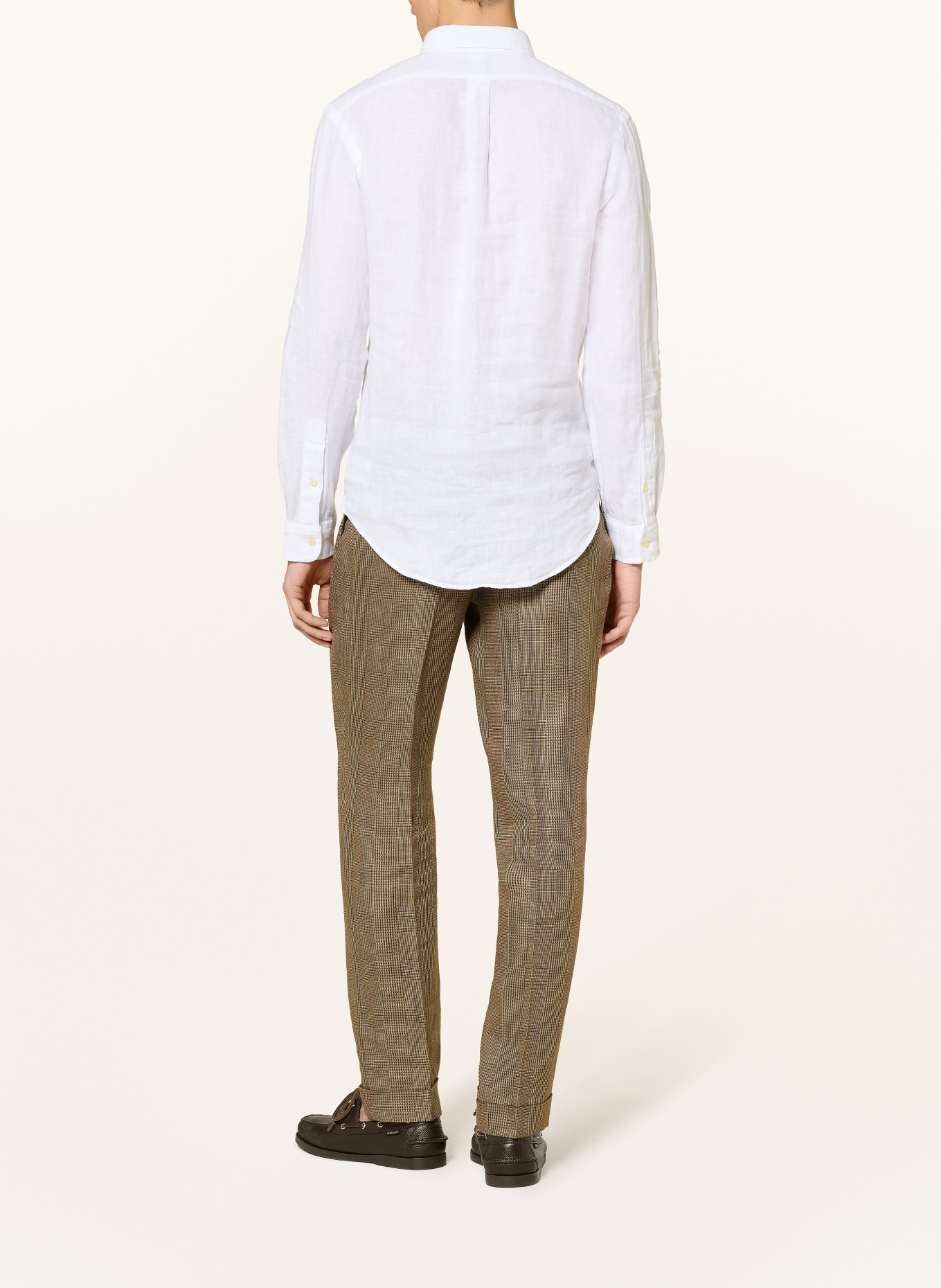 POLO RALPH LAUREN Leinenhemd Slim Fit: WEISS