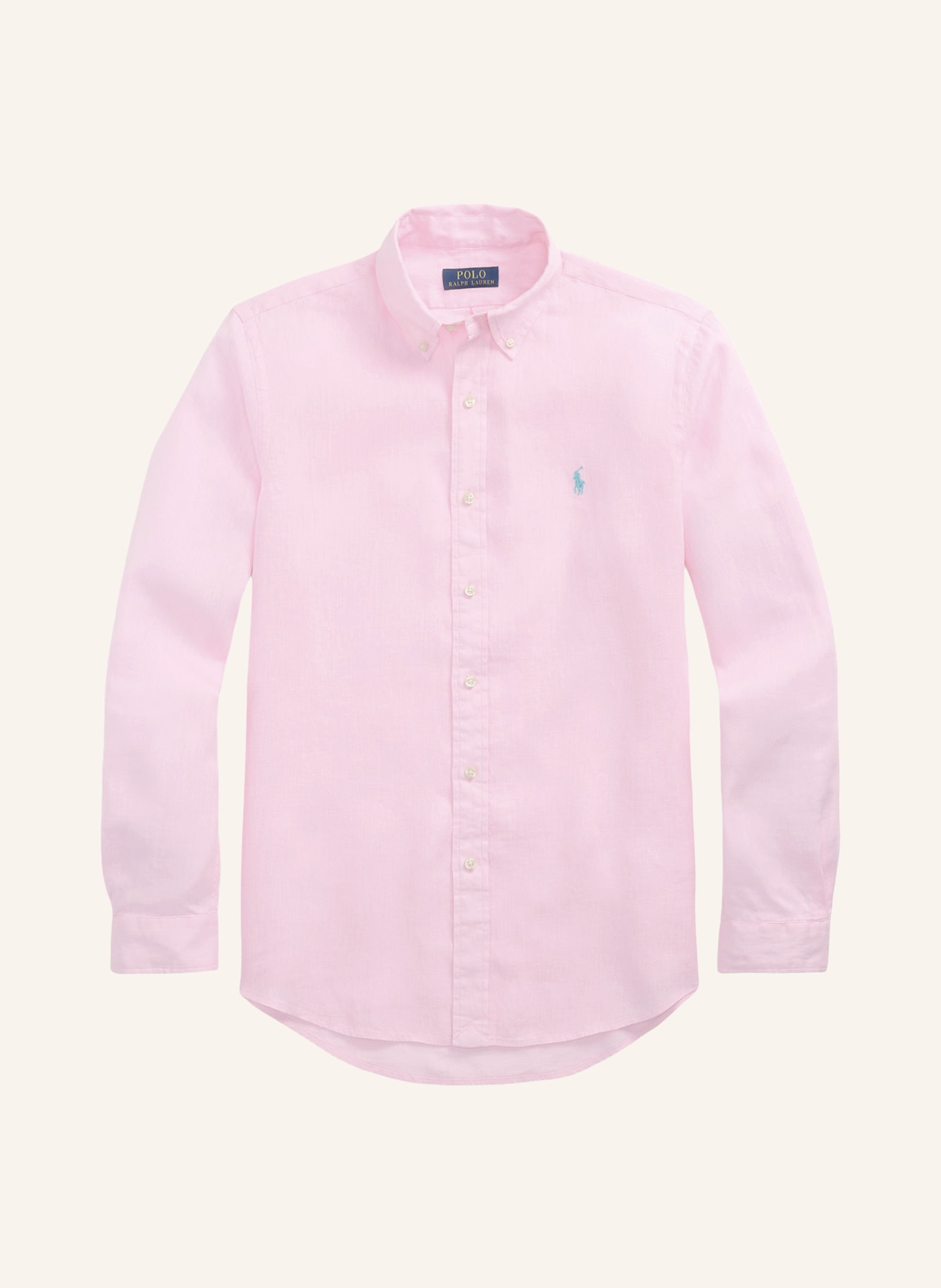 POLO RALPH LAUREN Chemise en lin coupe slim: ROSE