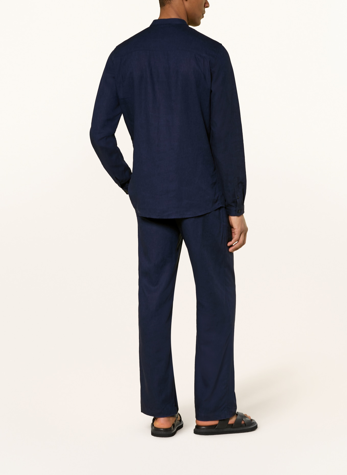 ARMEDANGELS Hose LUKAA mit Leinen: DUNKELBLAU