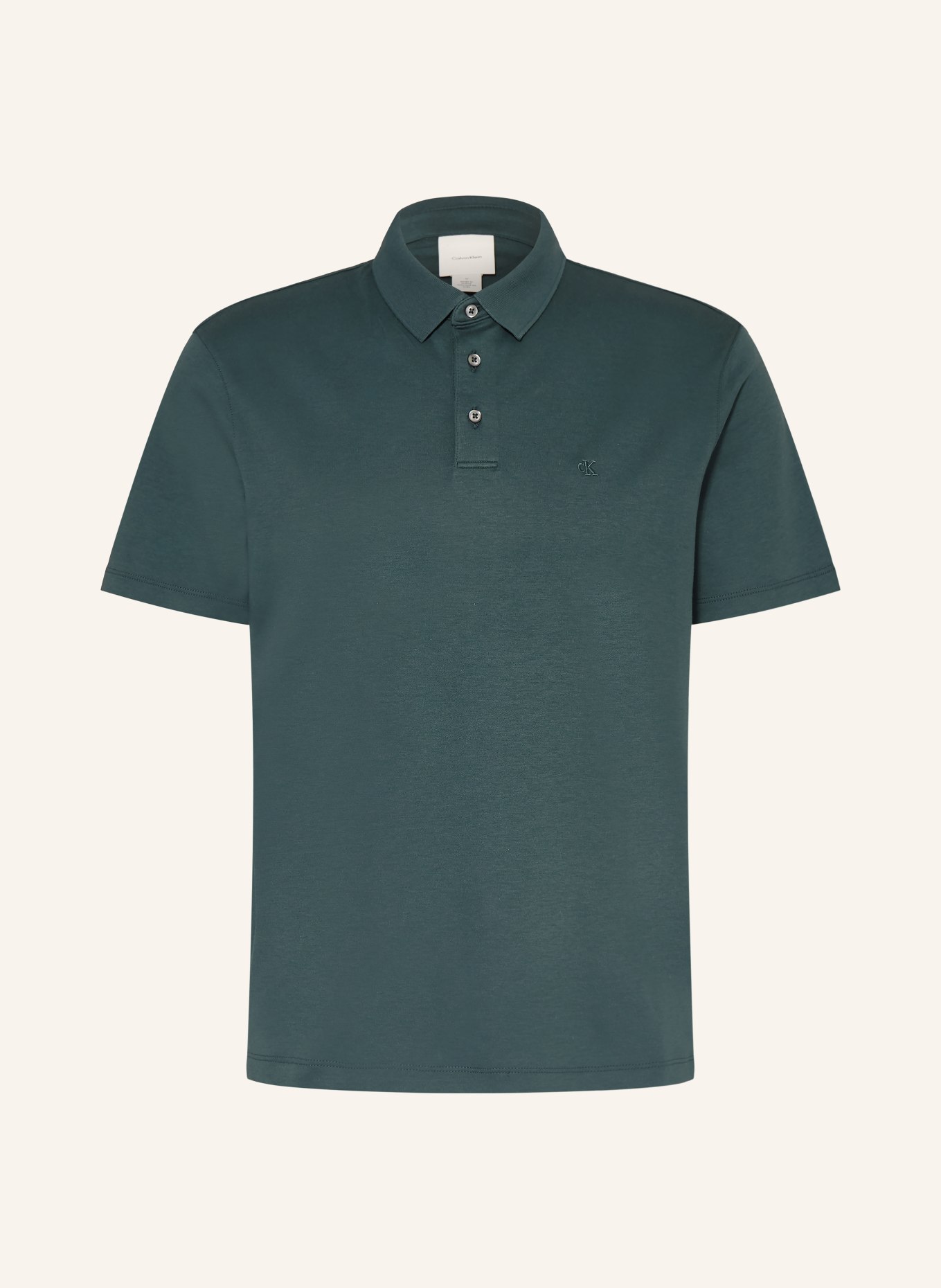 Calvin Klein Koszulka polo z dżerseju classic fit: PETROL