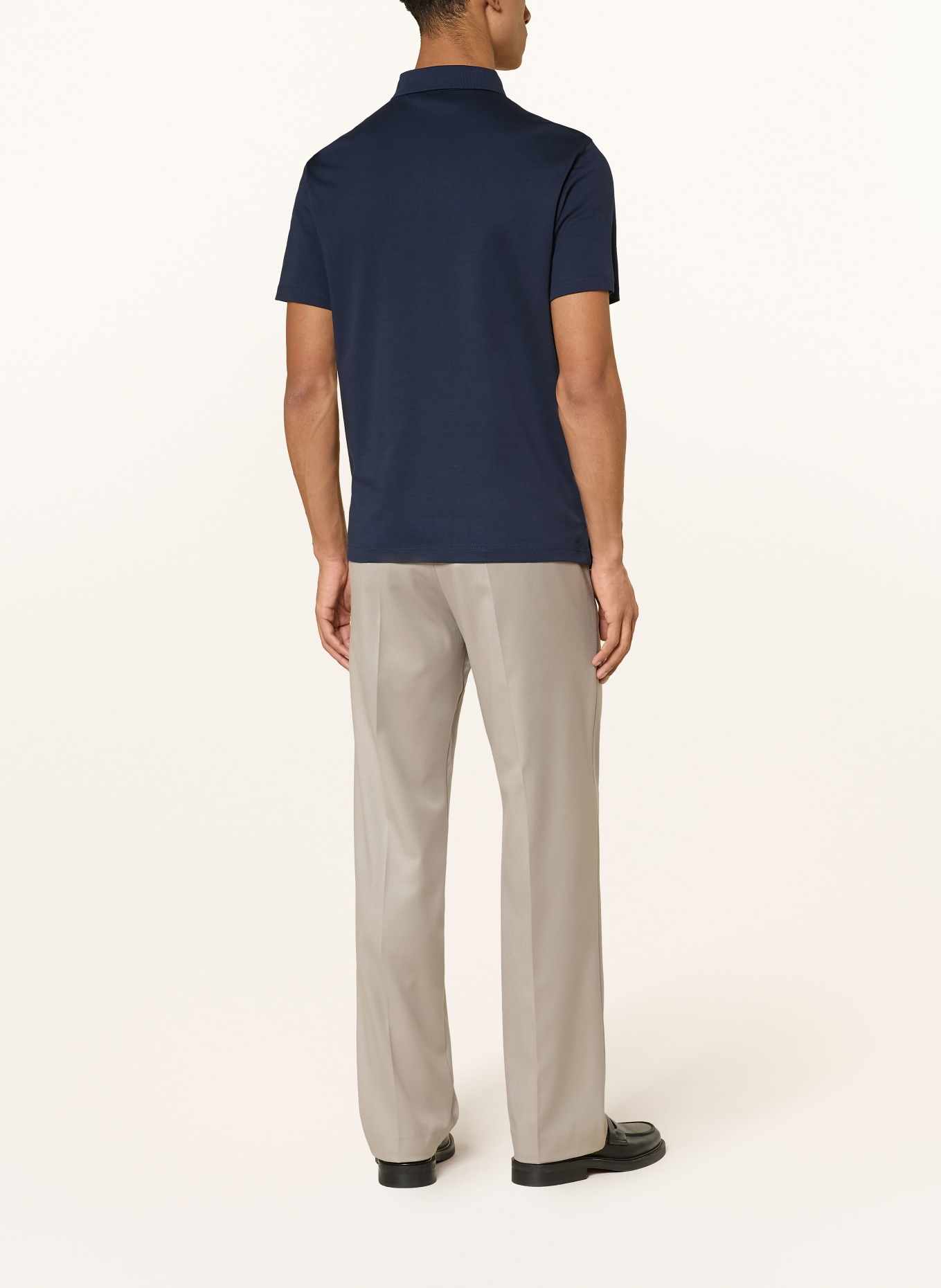 Calvin Klein Jersey-Poloshirt Classic Fit: DUNKELBLAU