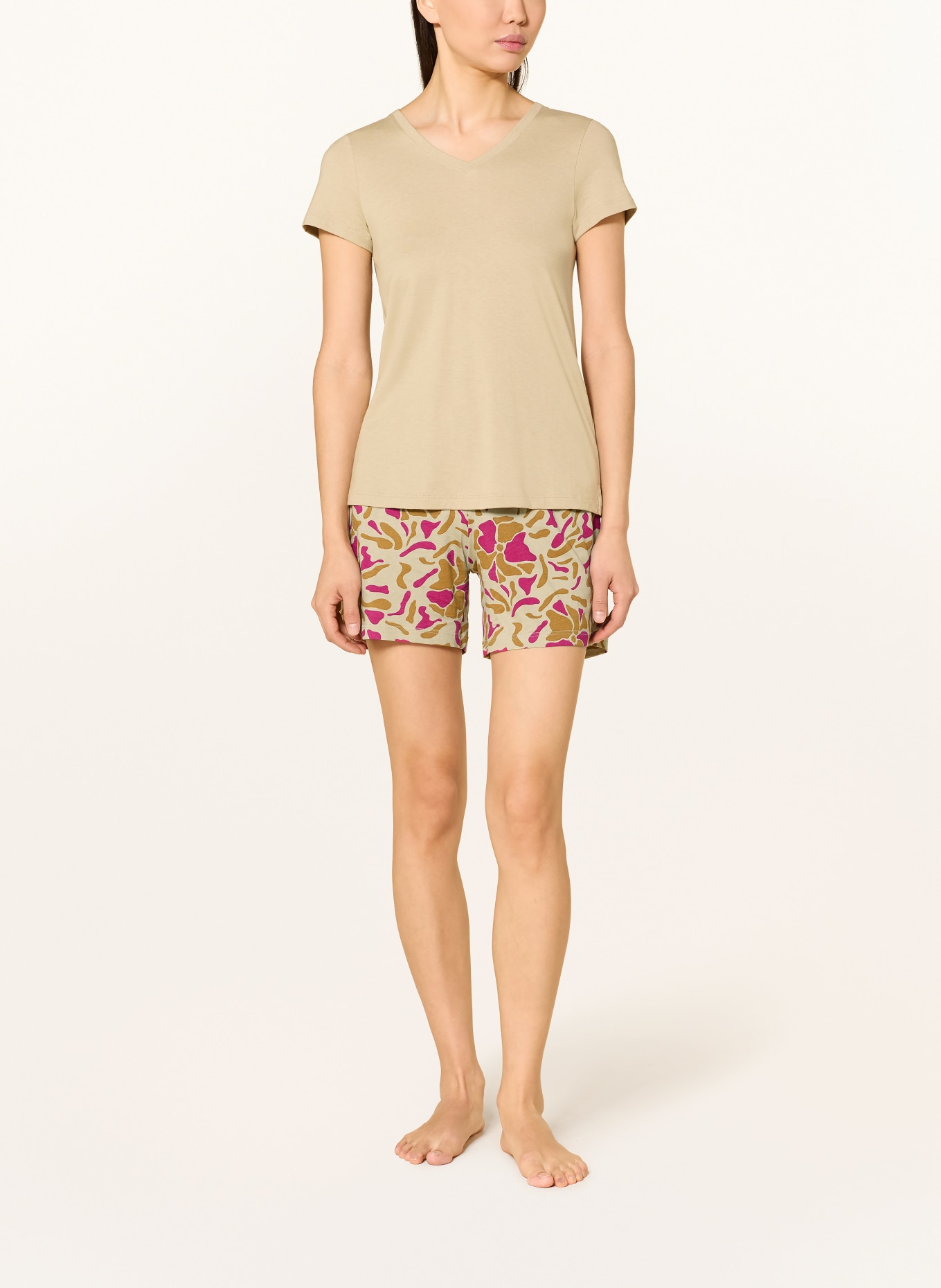 HANRO Pyžamové šortky SLEEP & LOUNGE: FUCHSIOVÁ / KOŇAKOVÁ