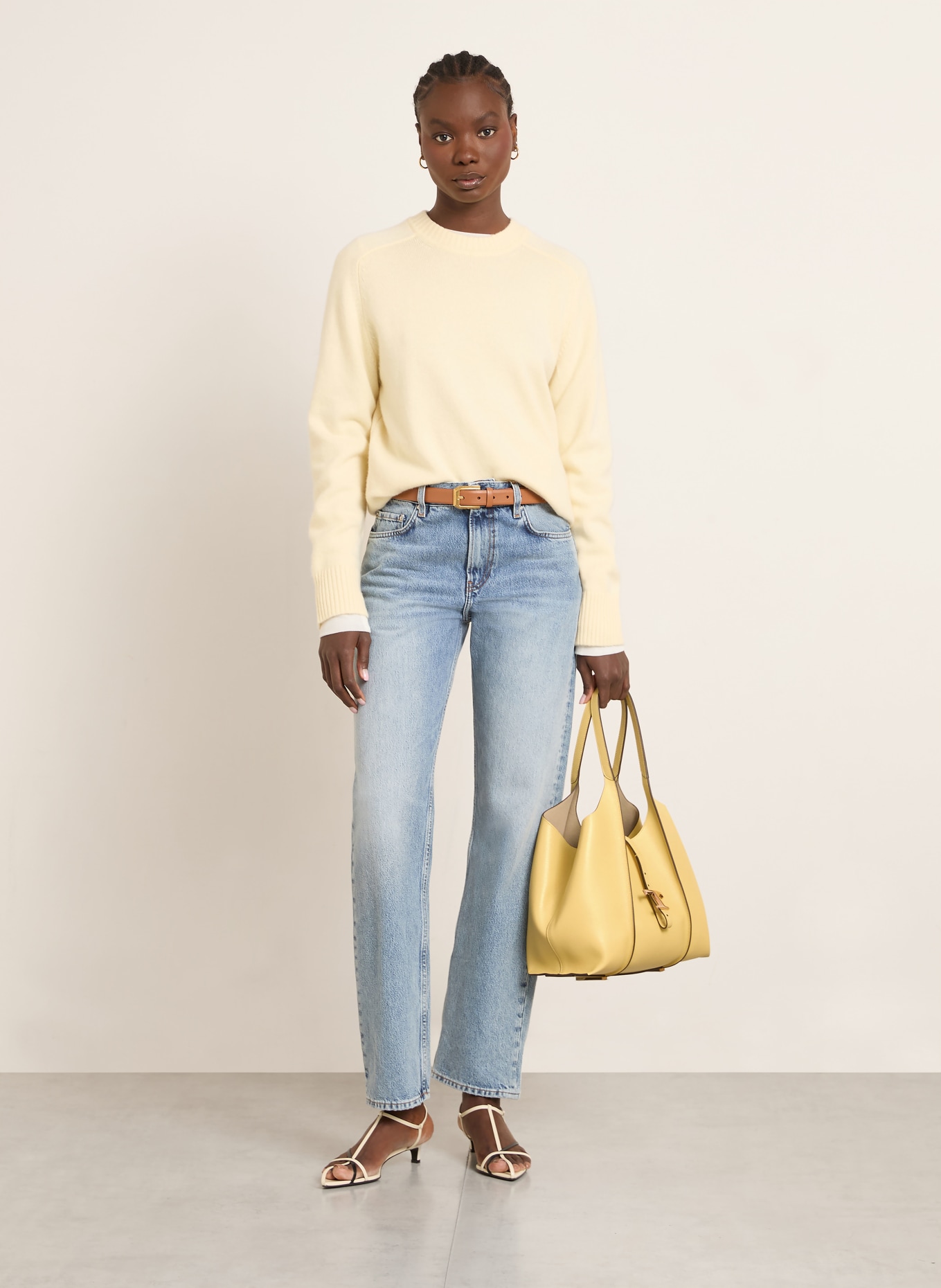 TOD'S Beuteltasche mit Pouch: DUNKELGELB / GOLD