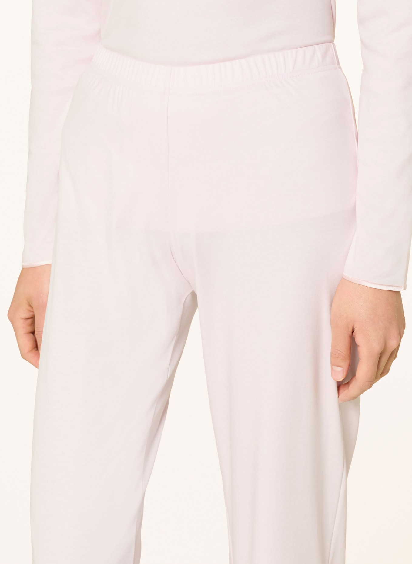 HANRO Pyžamo COTTON SILK: SVĚTLE RŮŽOVÁ