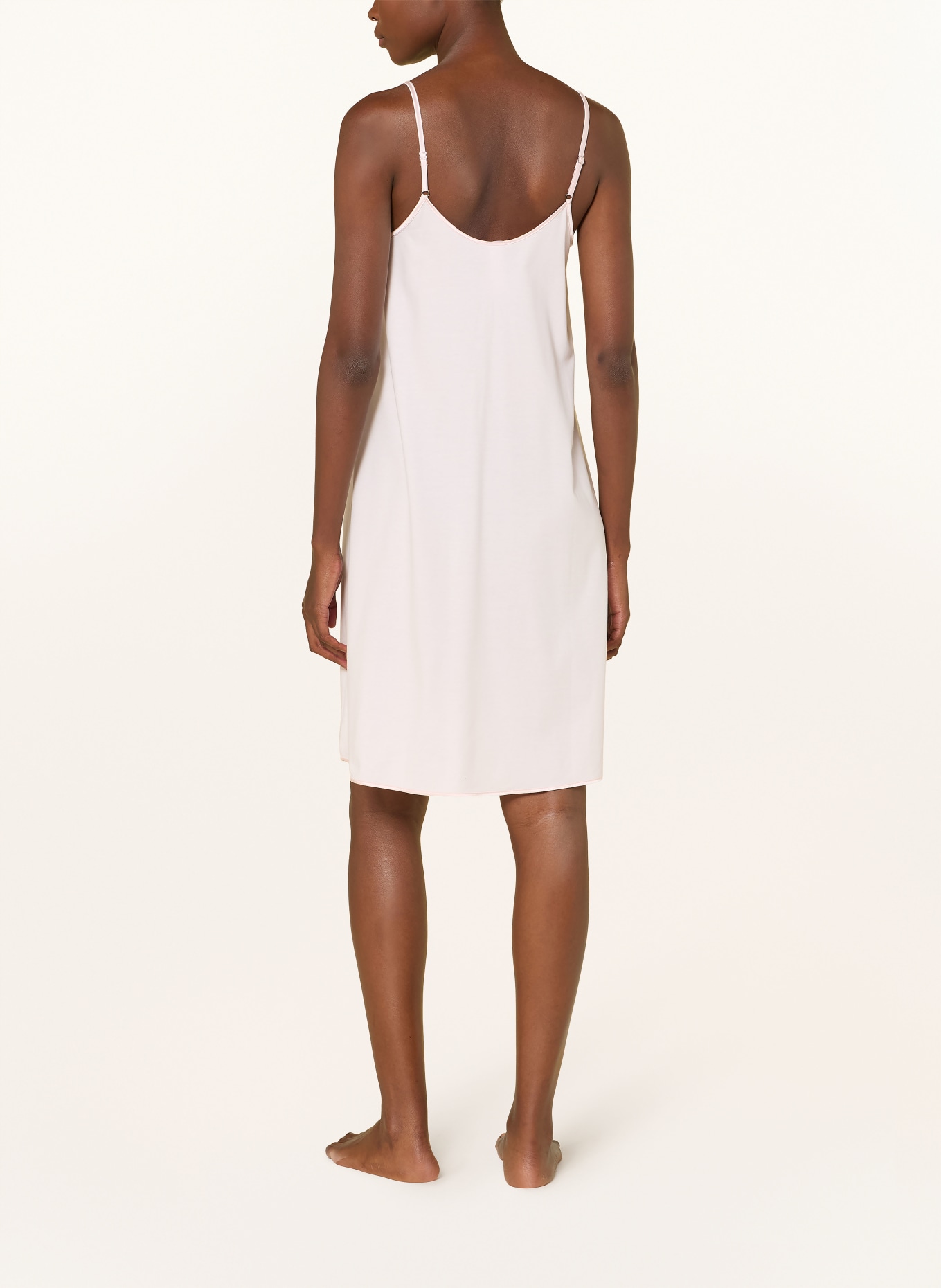 HANRO Négligé COTTON SILK: ROSE CLAIR