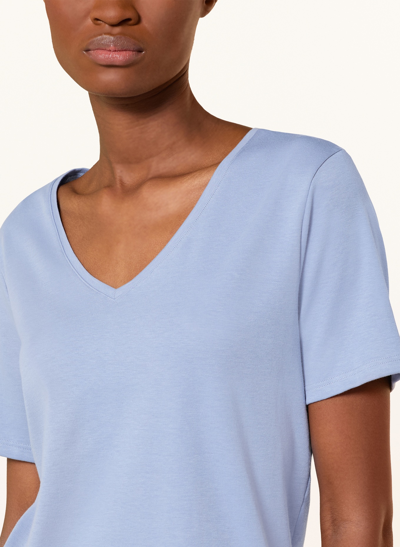 CALIDA Pajama shirt FAVOURITES SLEEP: LIGHT BLUE