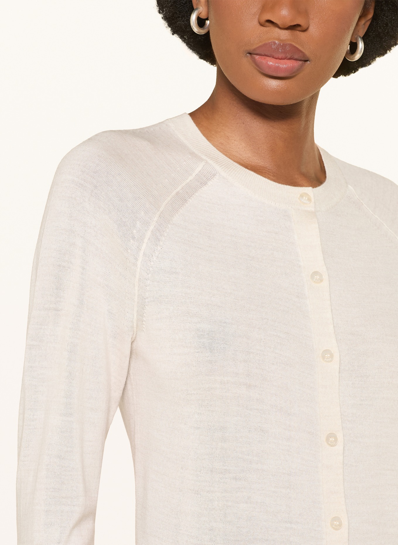 BOSS Cardigan FONAMI: CRÈME