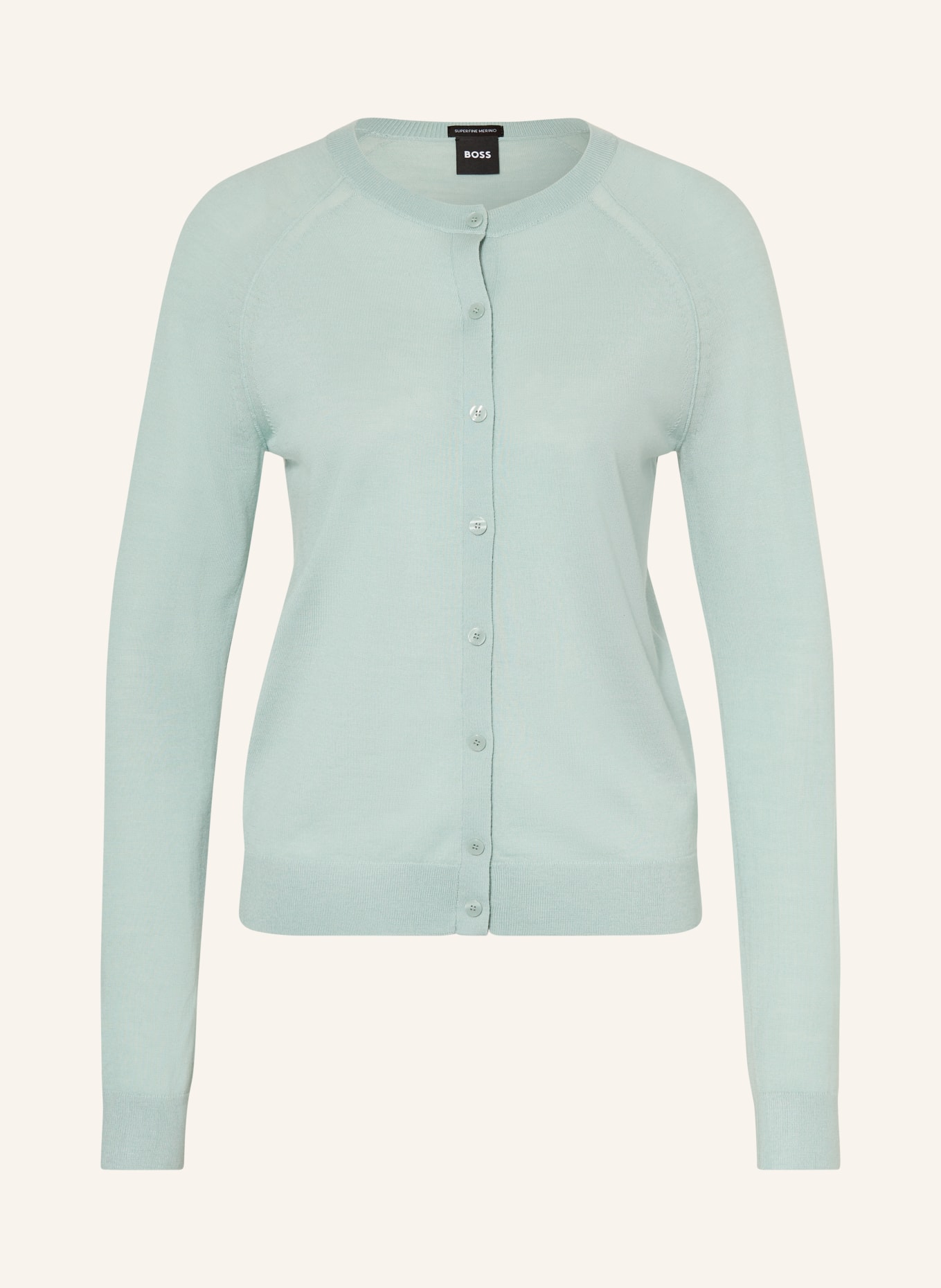 BOSS Gebreid vest FONAMI: MINT