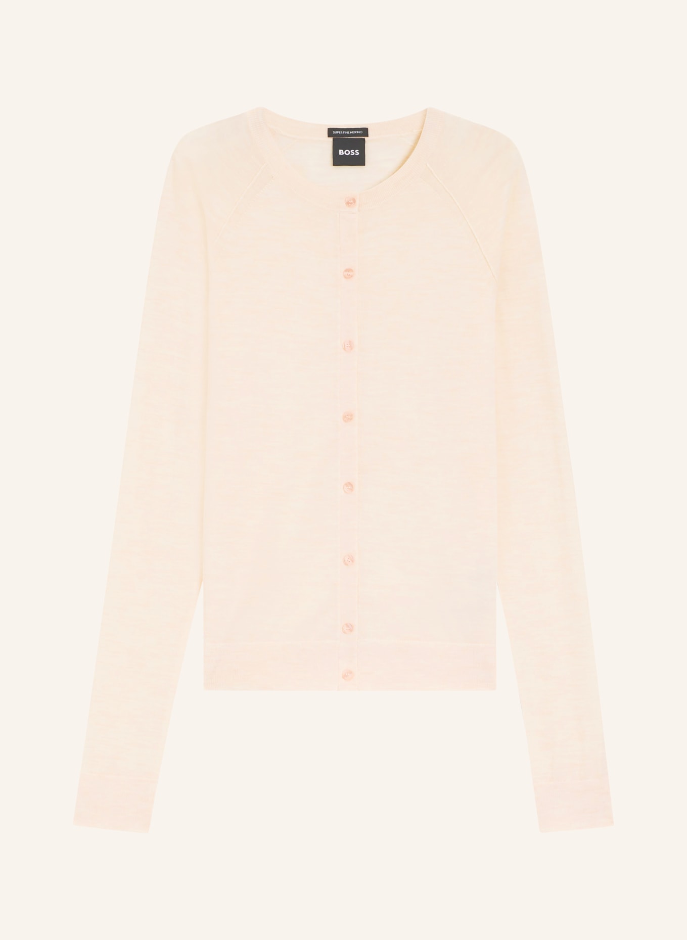 BOSS Strickjacke FONAMI: ECRU