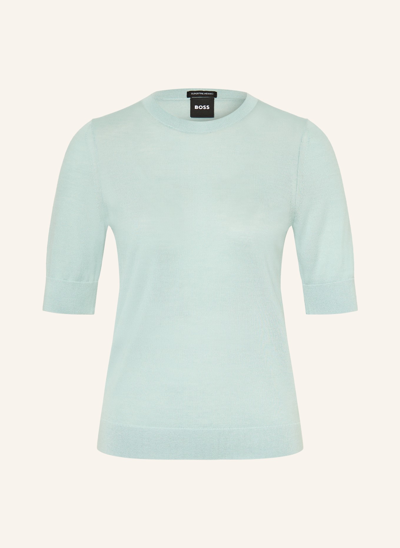 BOSS Úpletové tričko FARBELLA: MÁTOVÁ