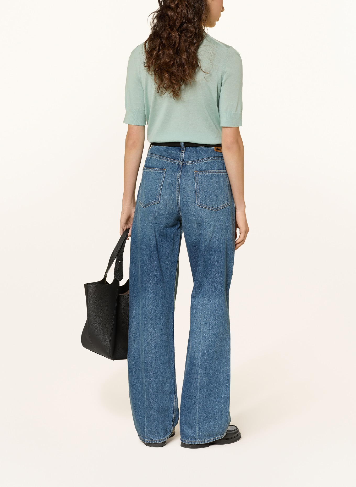 BOSS Polokošile FIDENKA z merino vlny: MÁTOVÁ