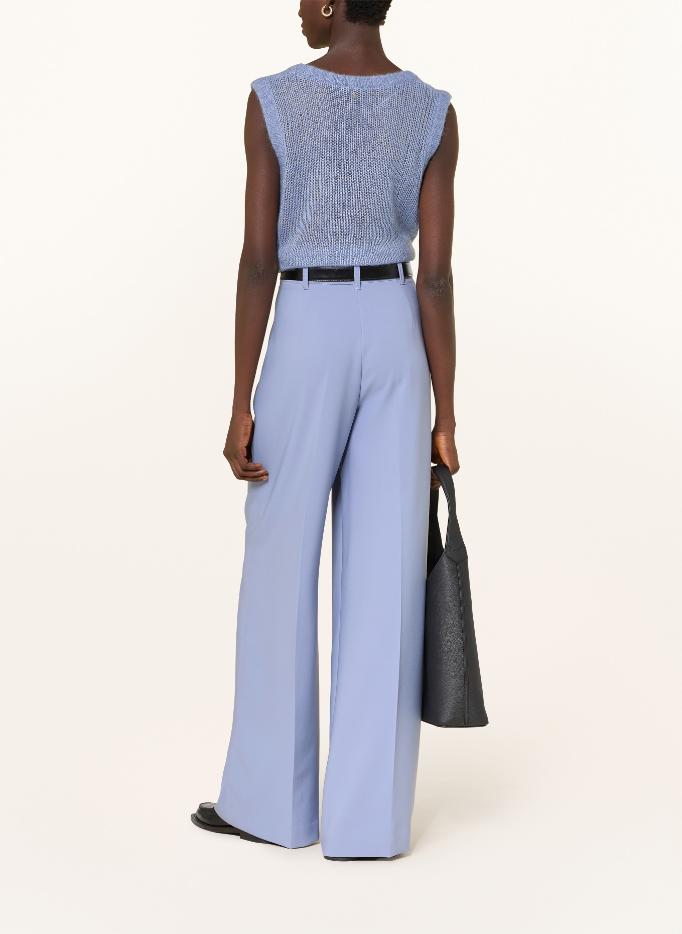 BOSS Spodnie marlena TIWI: JASNONIEBIESKI