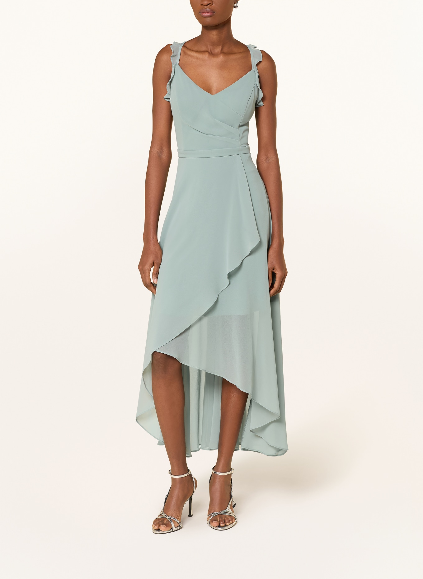 VM Vera Mont Cocktailkleid mit Volants: MINT