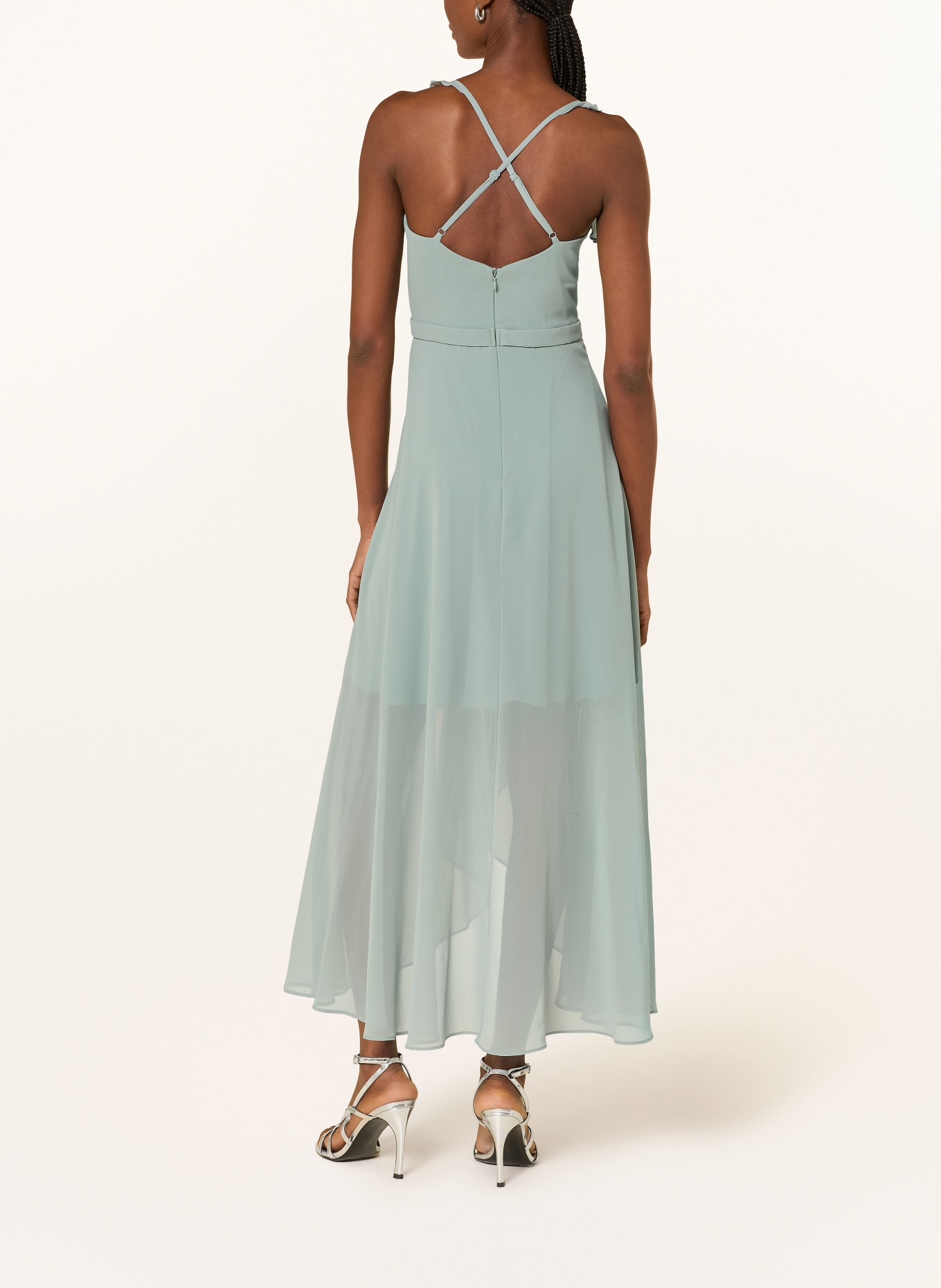 VM Vera Mont Cocktailkleid mit Volants: MINT