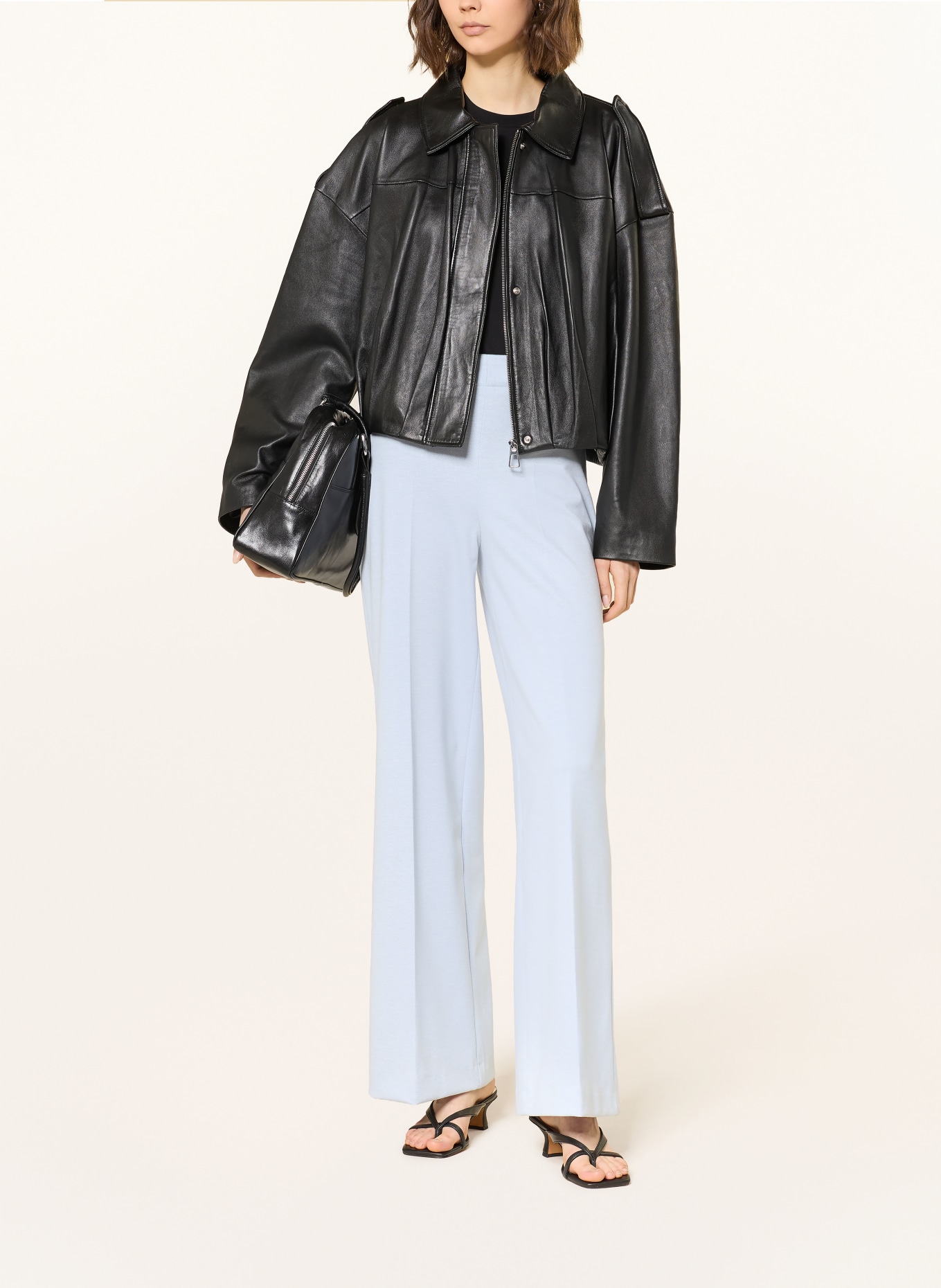 DRYKORN Marlene kalhoty BEFORE: ČERNOŠEDÁ