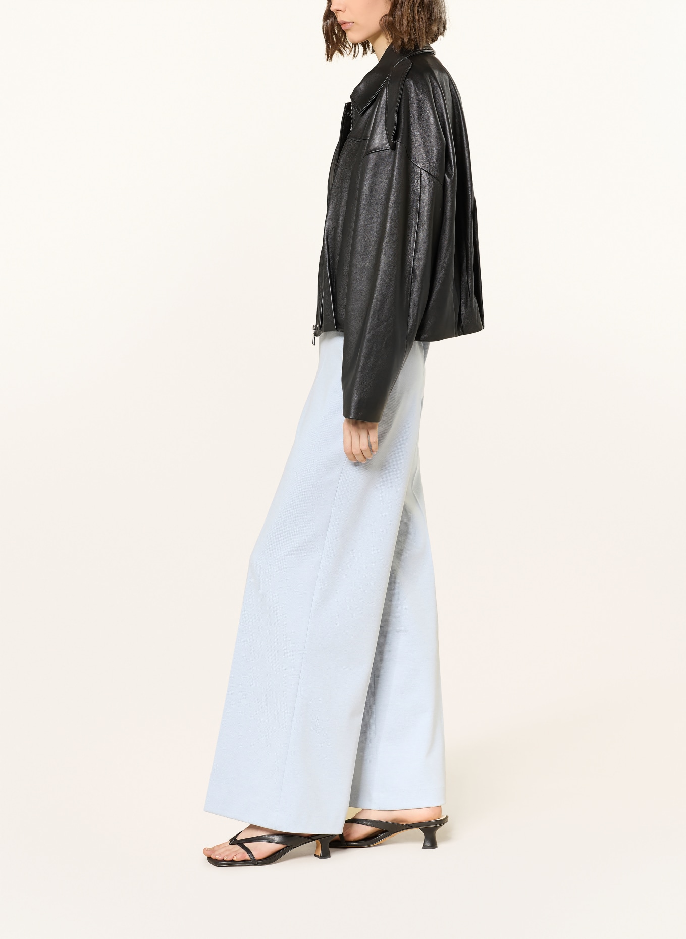 DRYKORN Marlene kalhoty BEFORE: ČERNOŠEDÁ