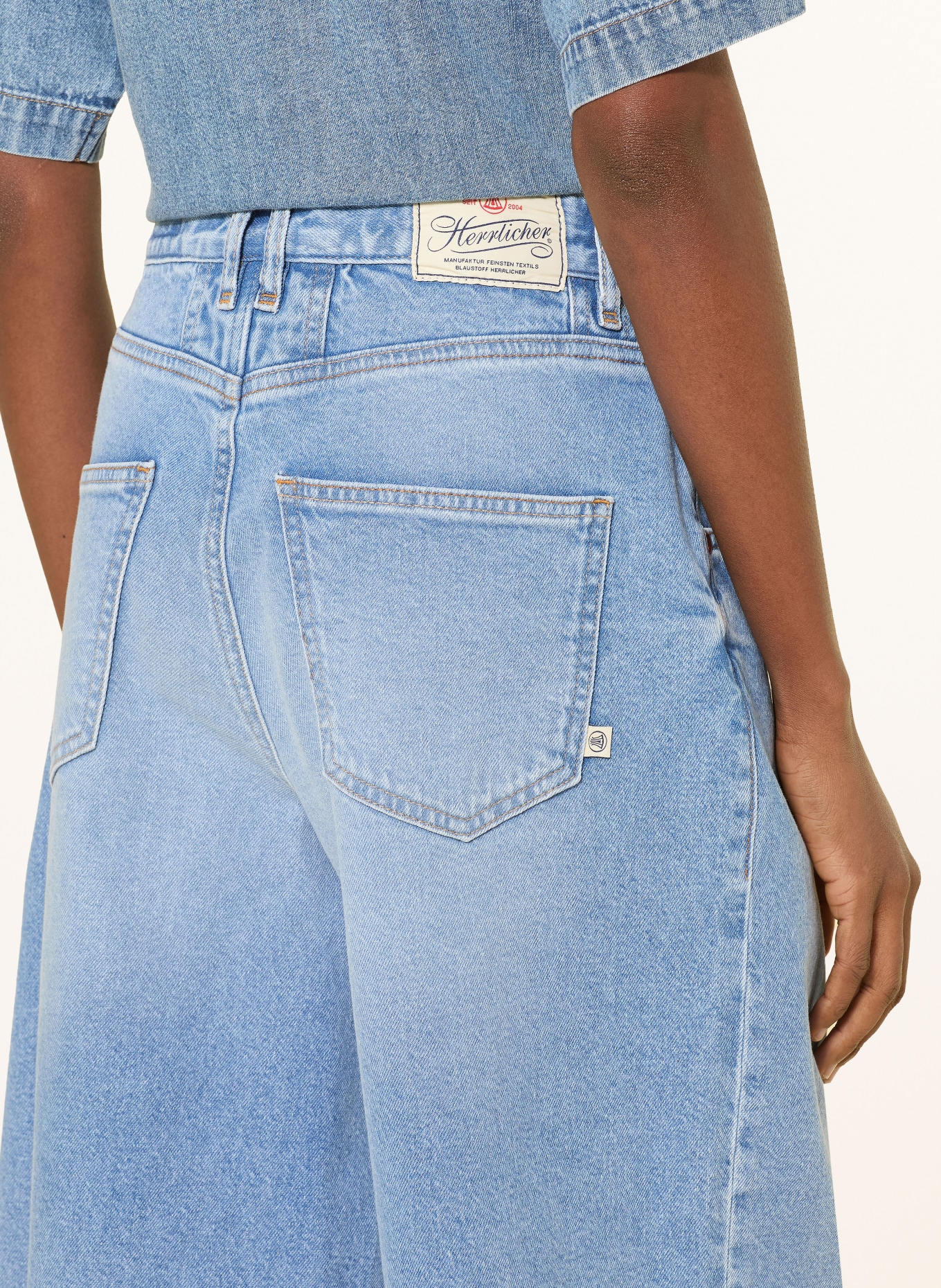 Herrlicher BROOKE denim Bermuda shorts: 995 sky worn