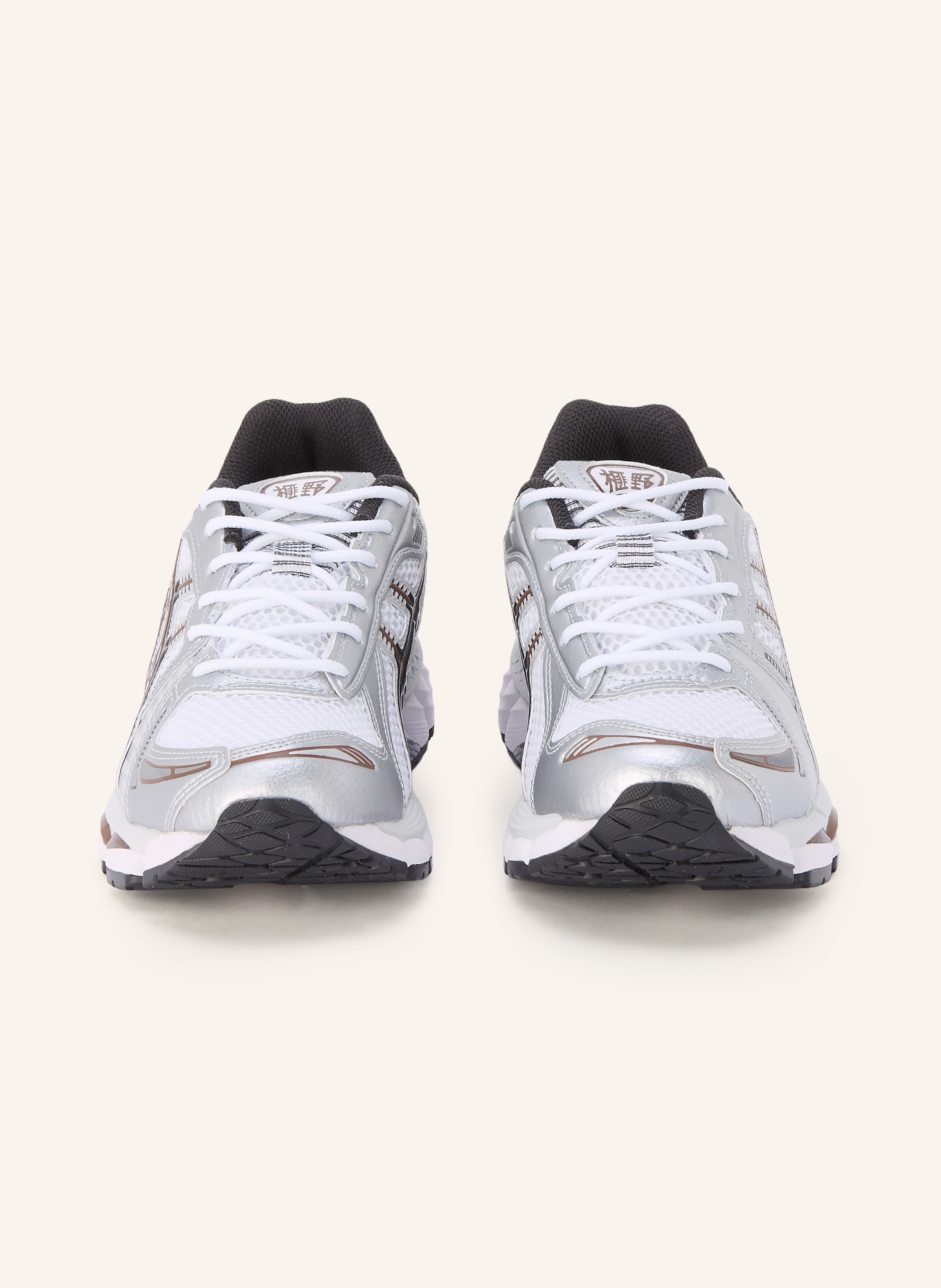 ASICS Sneaker GEL-KAYANO 12.1: WEISS / SILBER / BRAUN