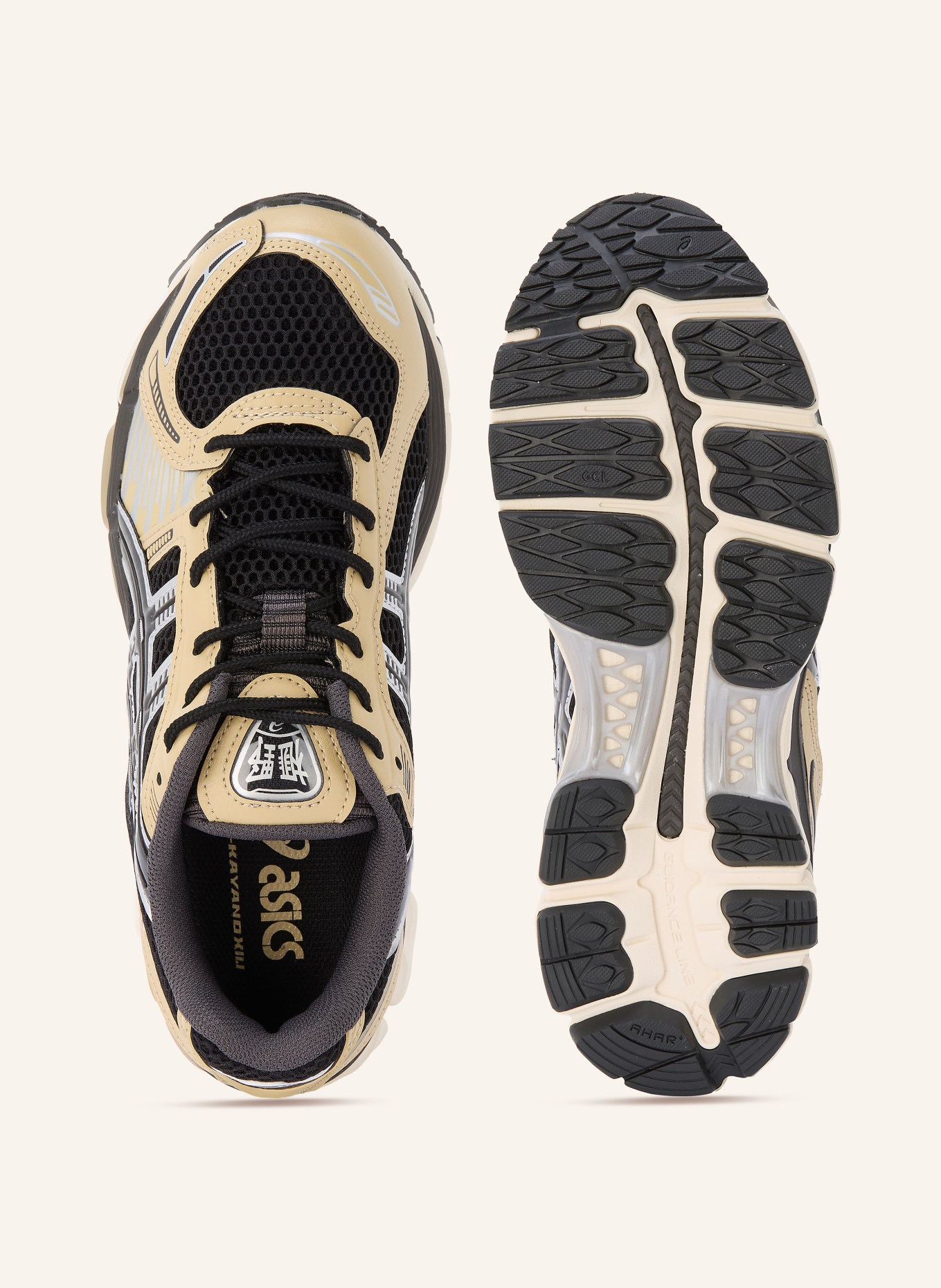 ASICS Sneakersy GEL-KAYANO 12.1: ČERNÁ / SVĚTLE HNĚDÁ / TMAVĚ ŠEDÁ