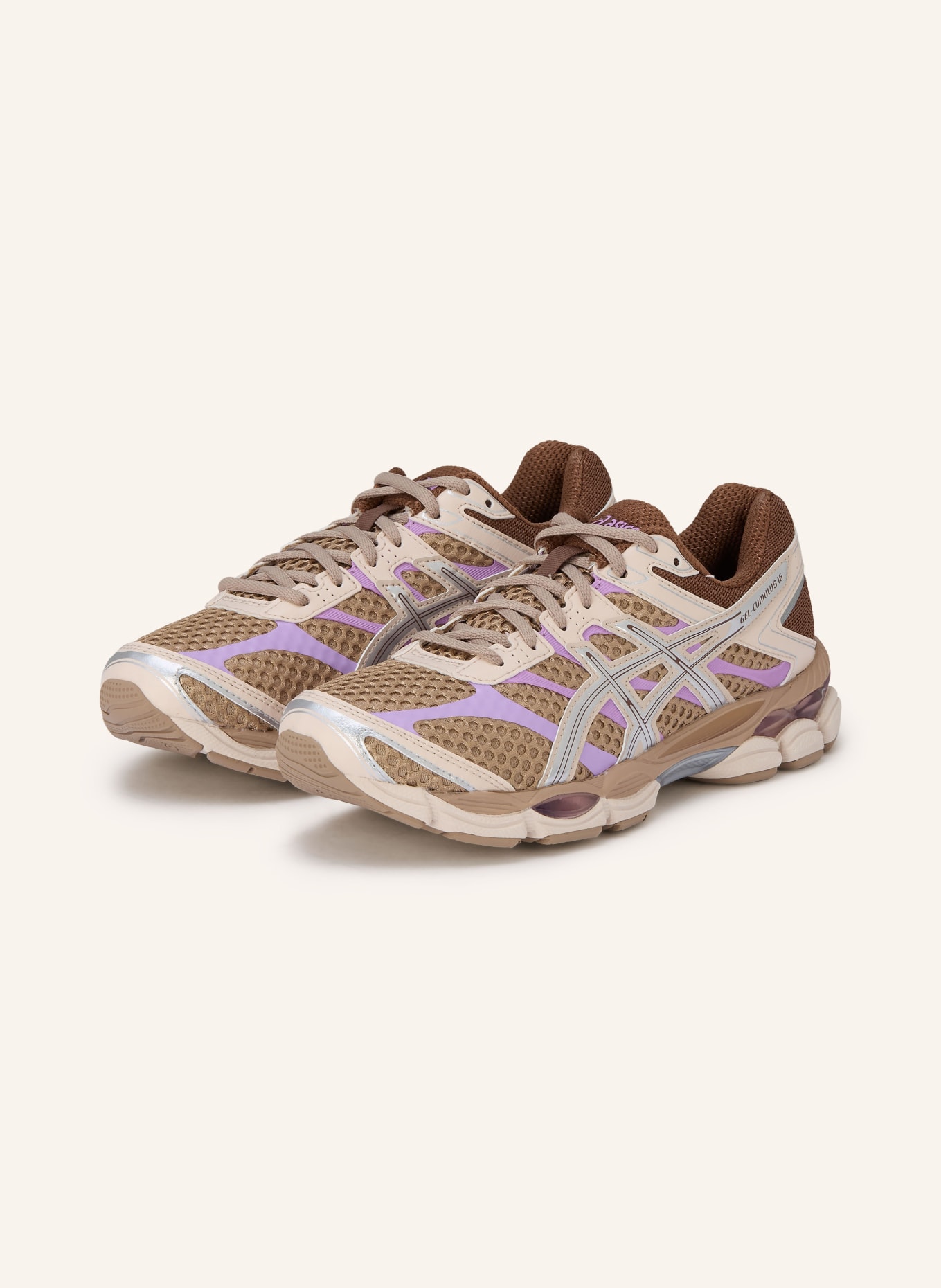 ASICS Sneaker GEL-CUMULUS 16: BEIGE / CREME / LILA