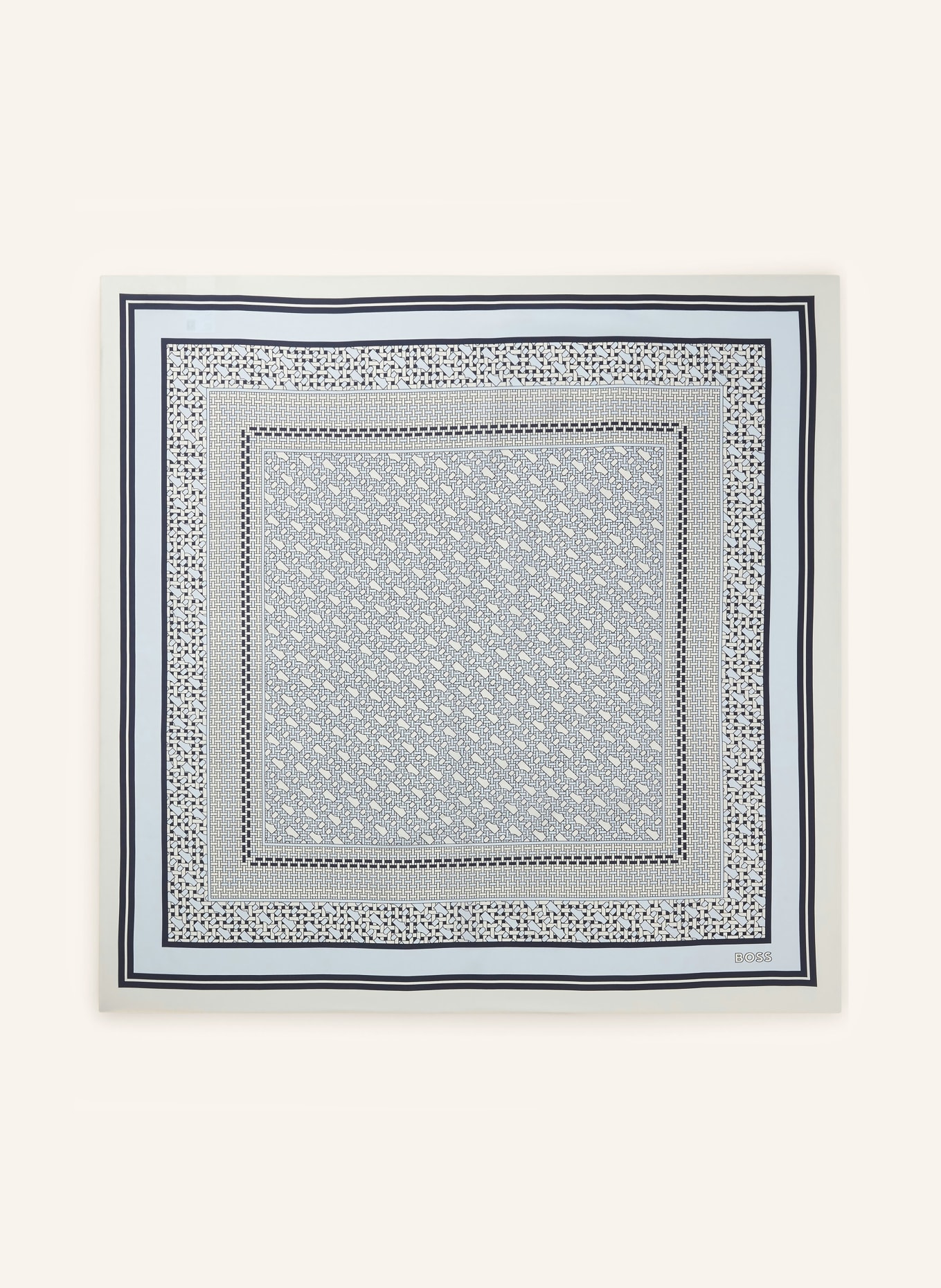 BOSS Seidentuch LAINY: BLAUGRAU / WEISS / SCHWARZ