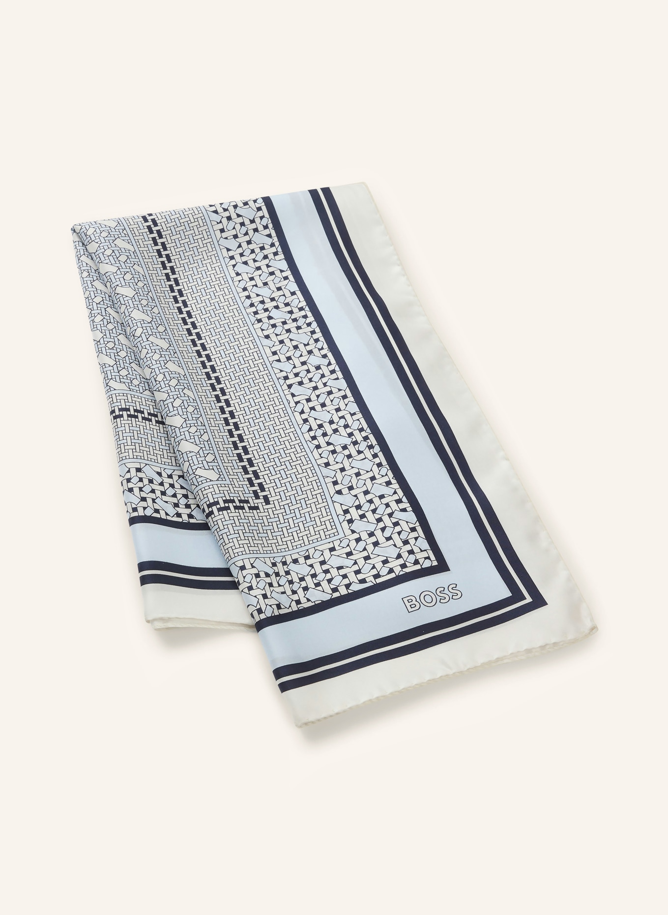 BOSS Seidentuch LAINY: BLAUGRAU / WEISS / SCHWARZ