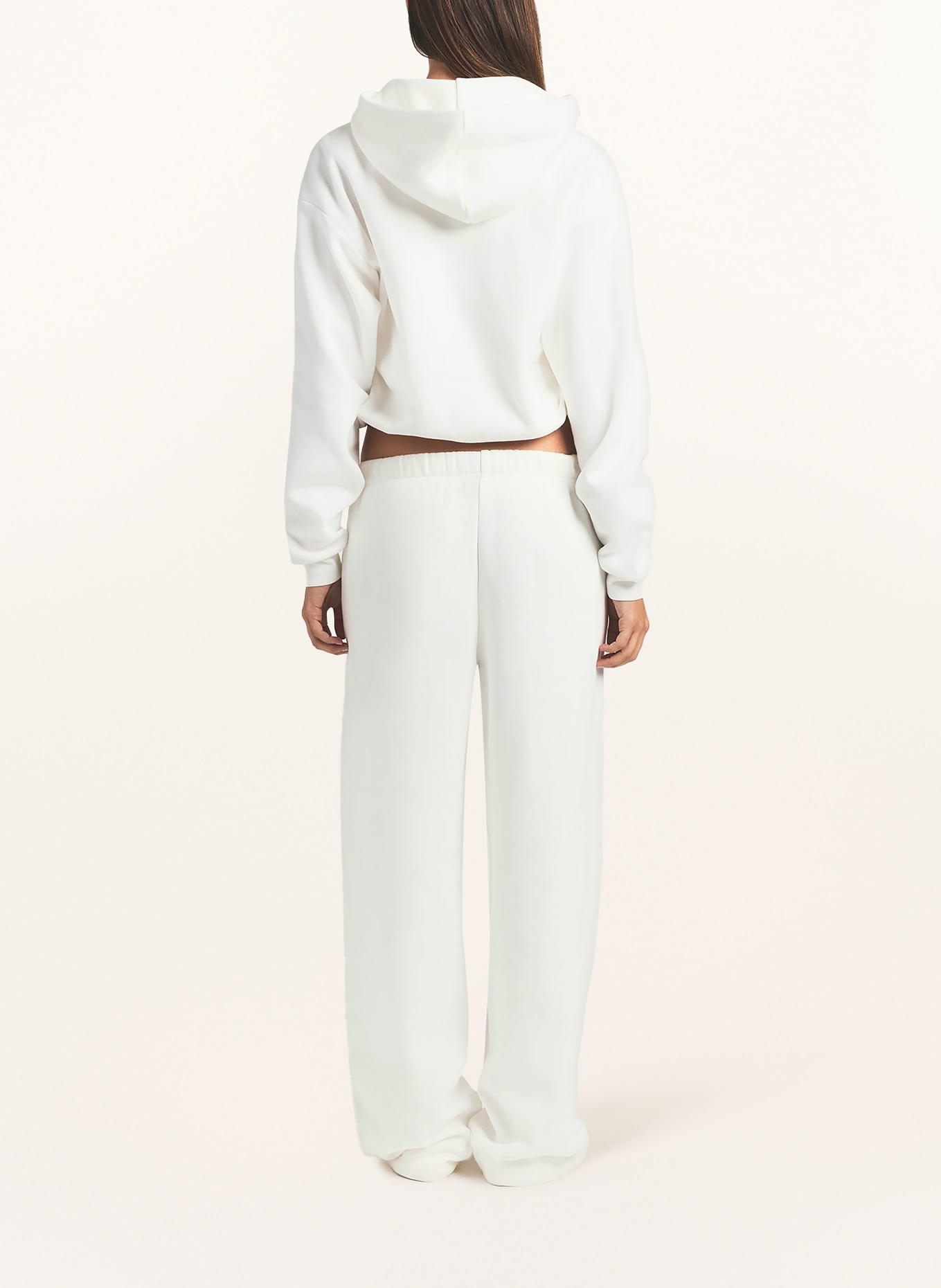 SKIMS Rekreacyjna bluza z kapturem COTTON-FLEECE: MARBLE