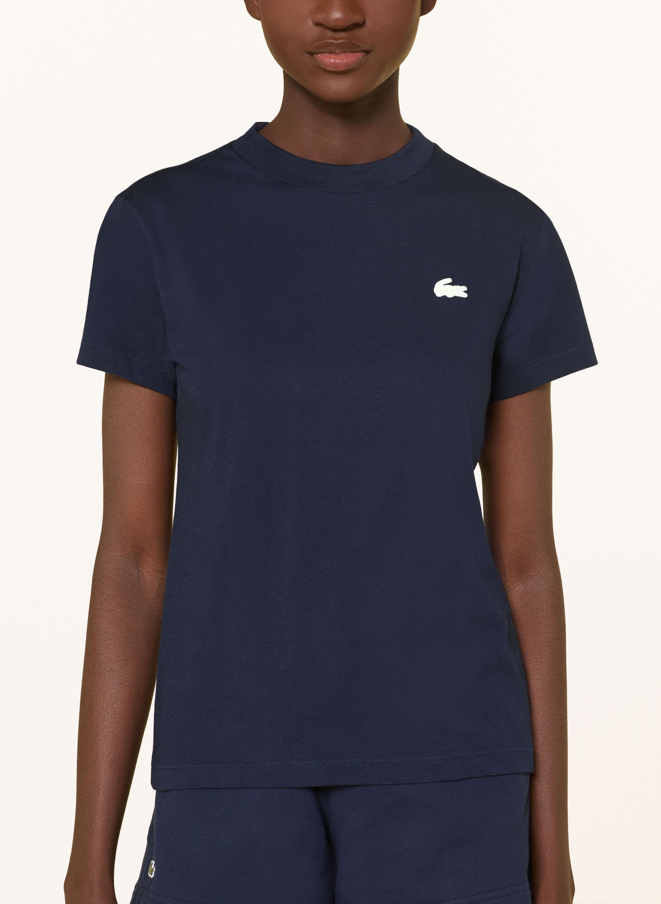 LACOSTE Tričko: TMAVĚ MODRÁ