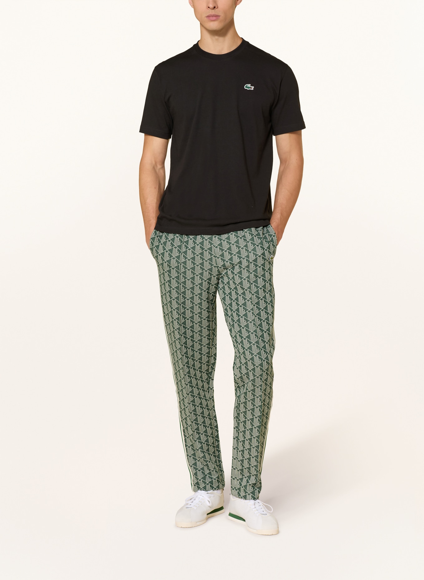 LACOSTE T-Shirt: SCHWARZ