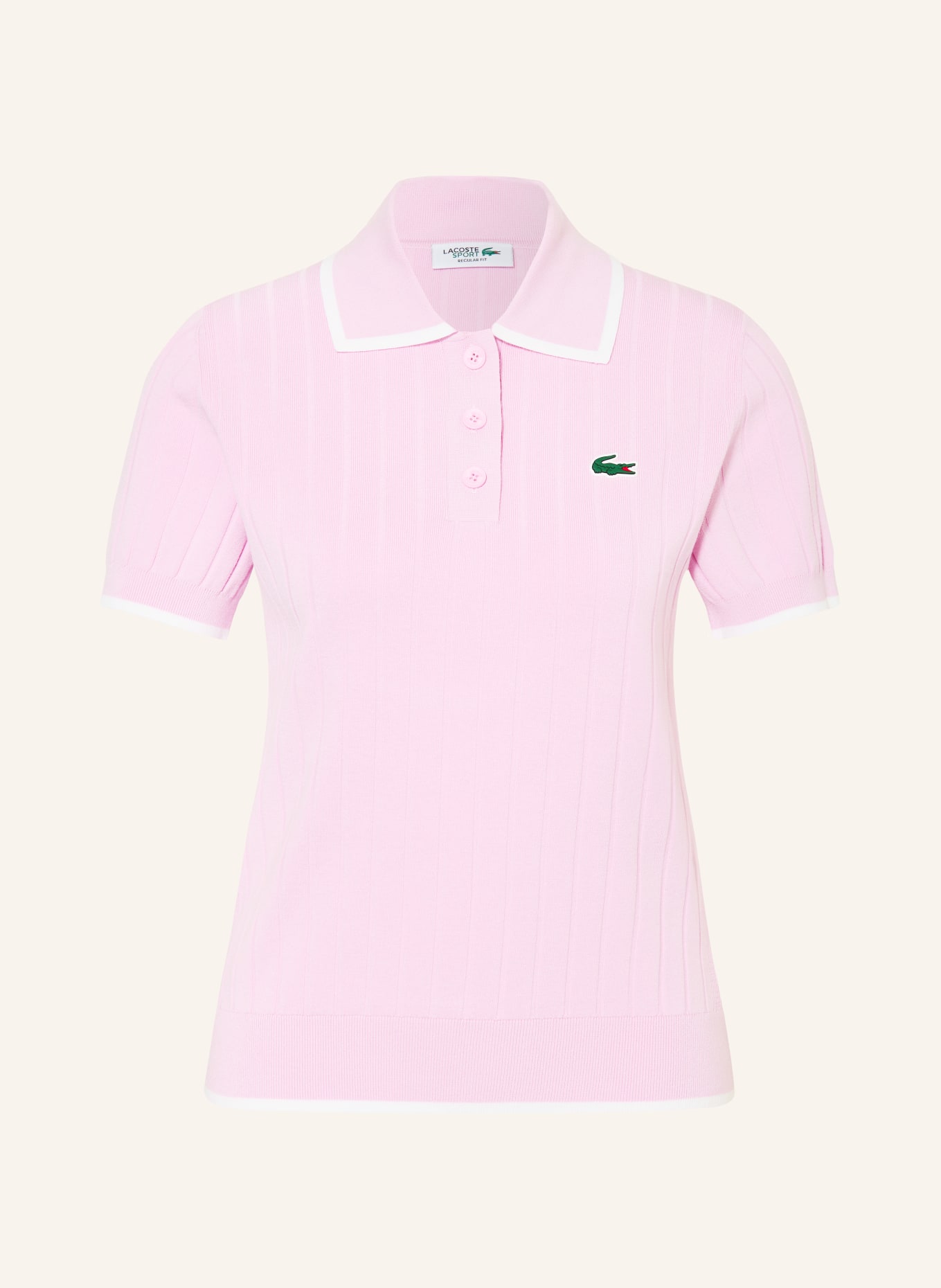 LACOSTE Funktions-Poloshirt: ROSA