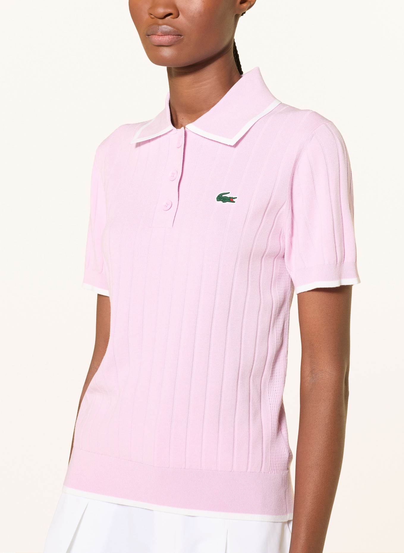 LACOSTE Funktions-Poloshirt: ROSA