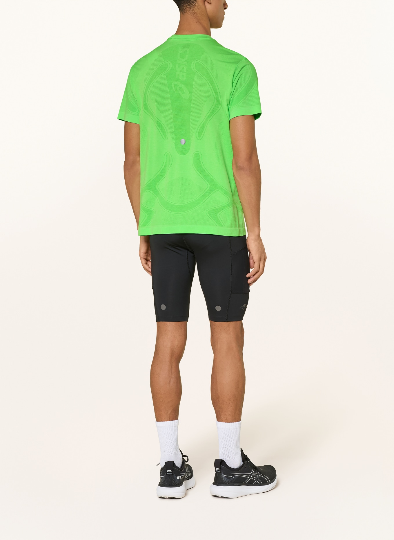 ASICS ROAD SEAMLESS SS running shirt: NEON GREEN