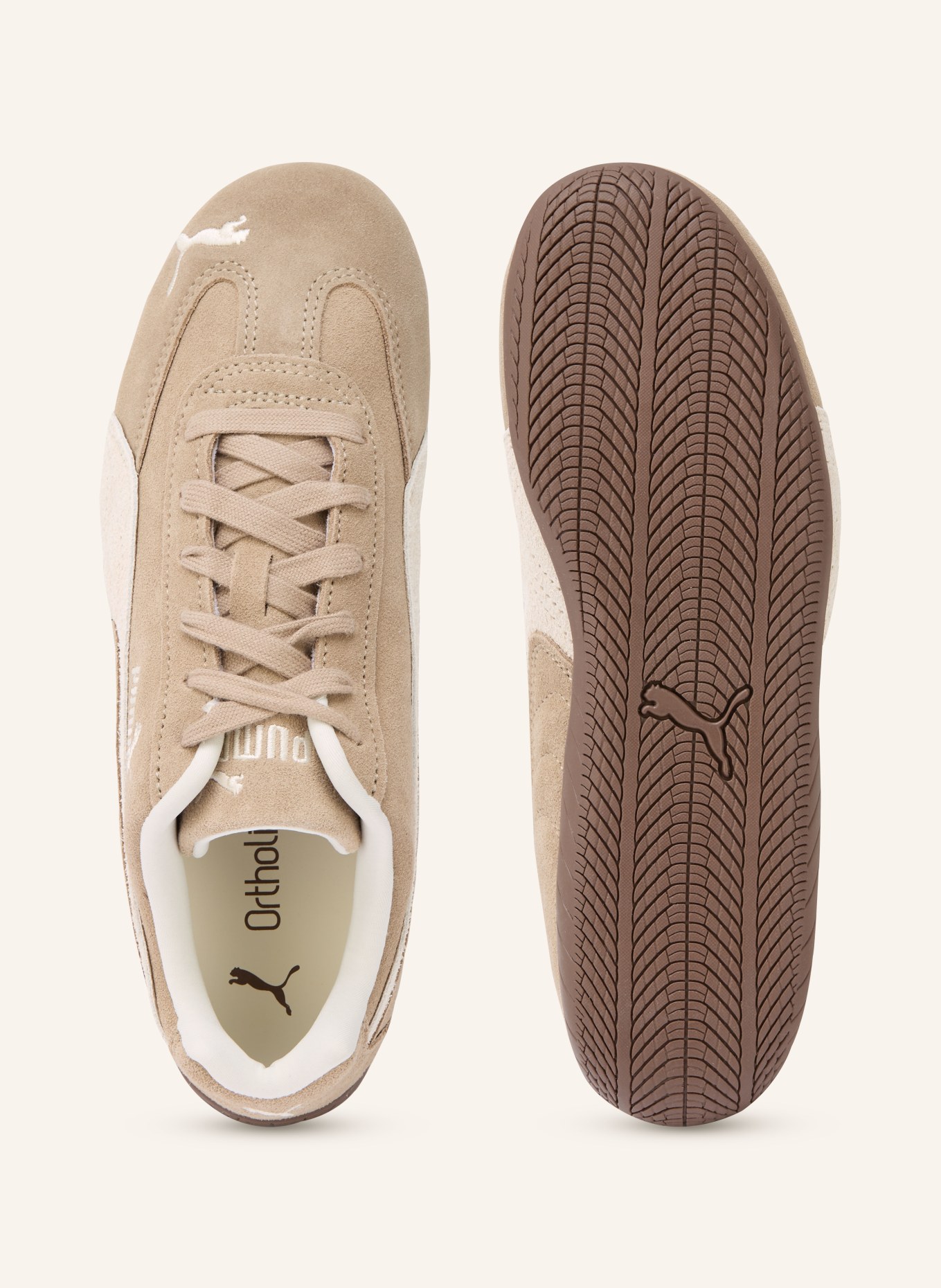 PUMA SPEEDCAT ELEVATED sneaker: BEIGE / CREAM