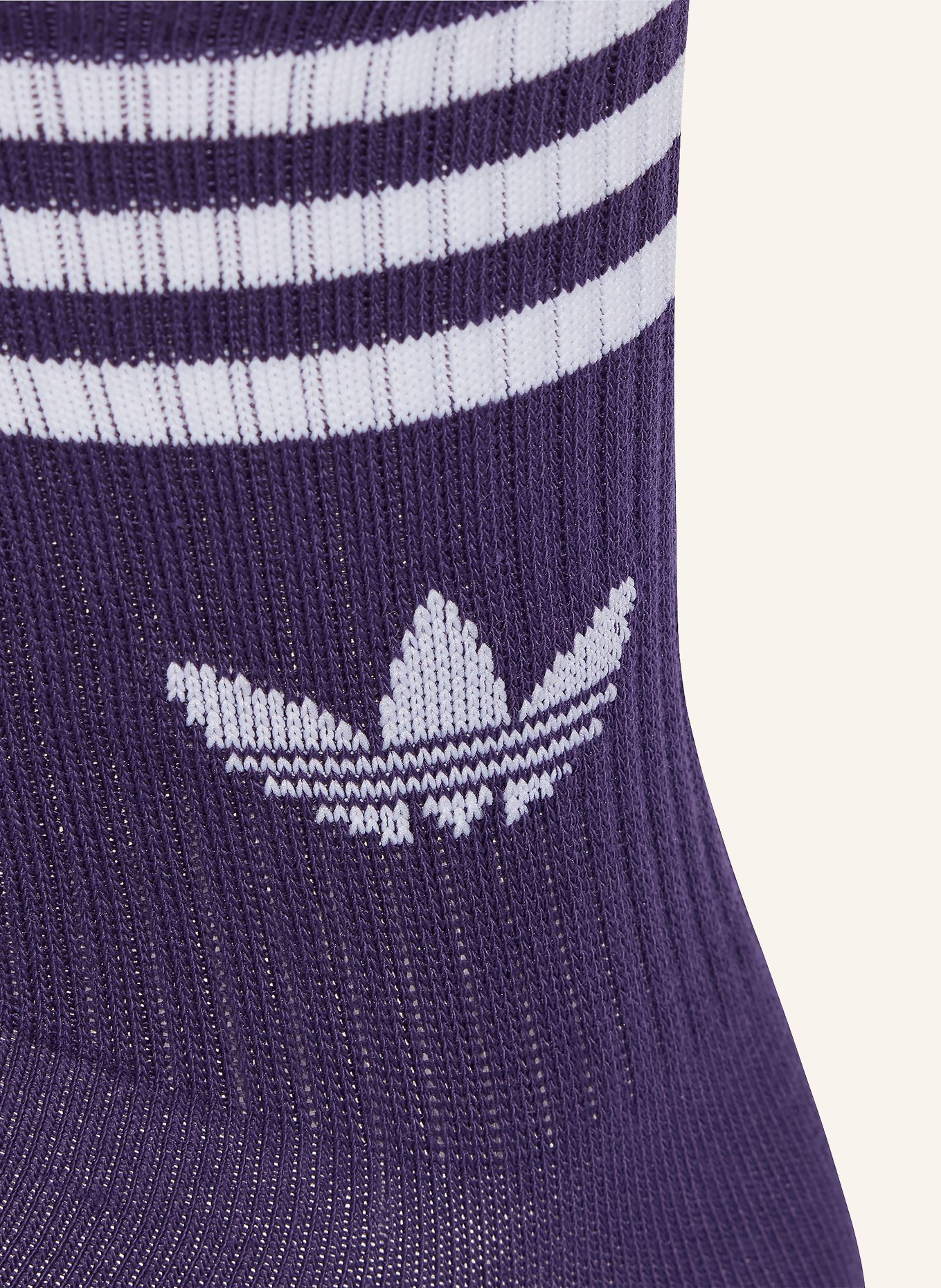 adidas Originals Ponožky 3-STRIPES CREW, 3 páry v balení: TMAVĚ FIALOVÁ / TMAVĚ ZELENÁ / TMAVĚ MODRÁ