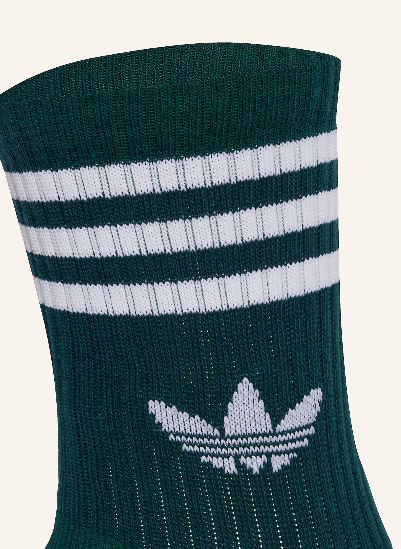 adidas Originals Ponožky 3-STRIPES CREW, 3 páry v balení: TMAVĚ ČERVENÁ / VELBLOUDÍ / TMAVĚ ZELENÁ