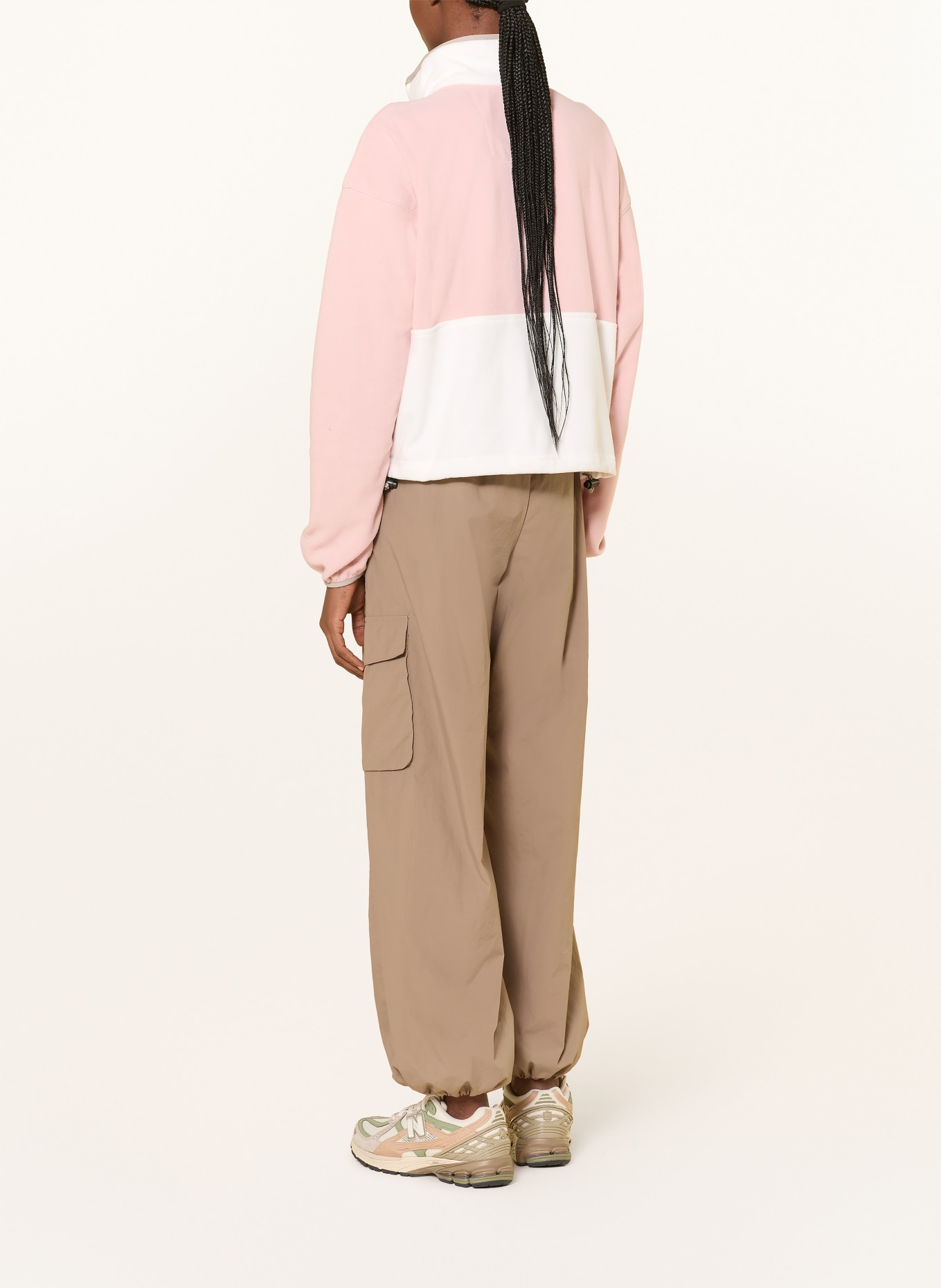 Columbia Fleecová bunda BACKBOWL™ II: RŮŽOVÁ / OLIVOVÁ / BÍLÁ