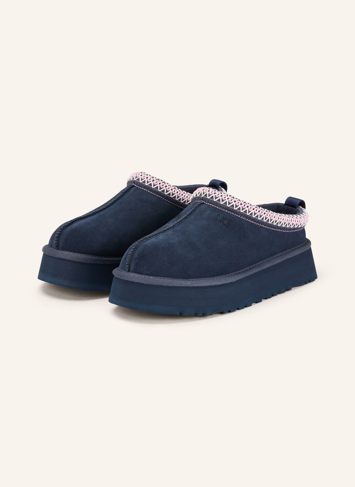 UGG Platform slides TAZZ: DARK BLUE / PINK