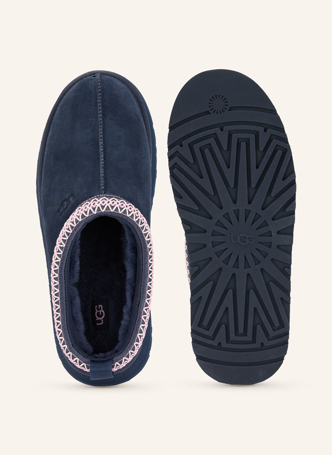 UGG Platform slides TAZZ: DARK BLUE / PINK