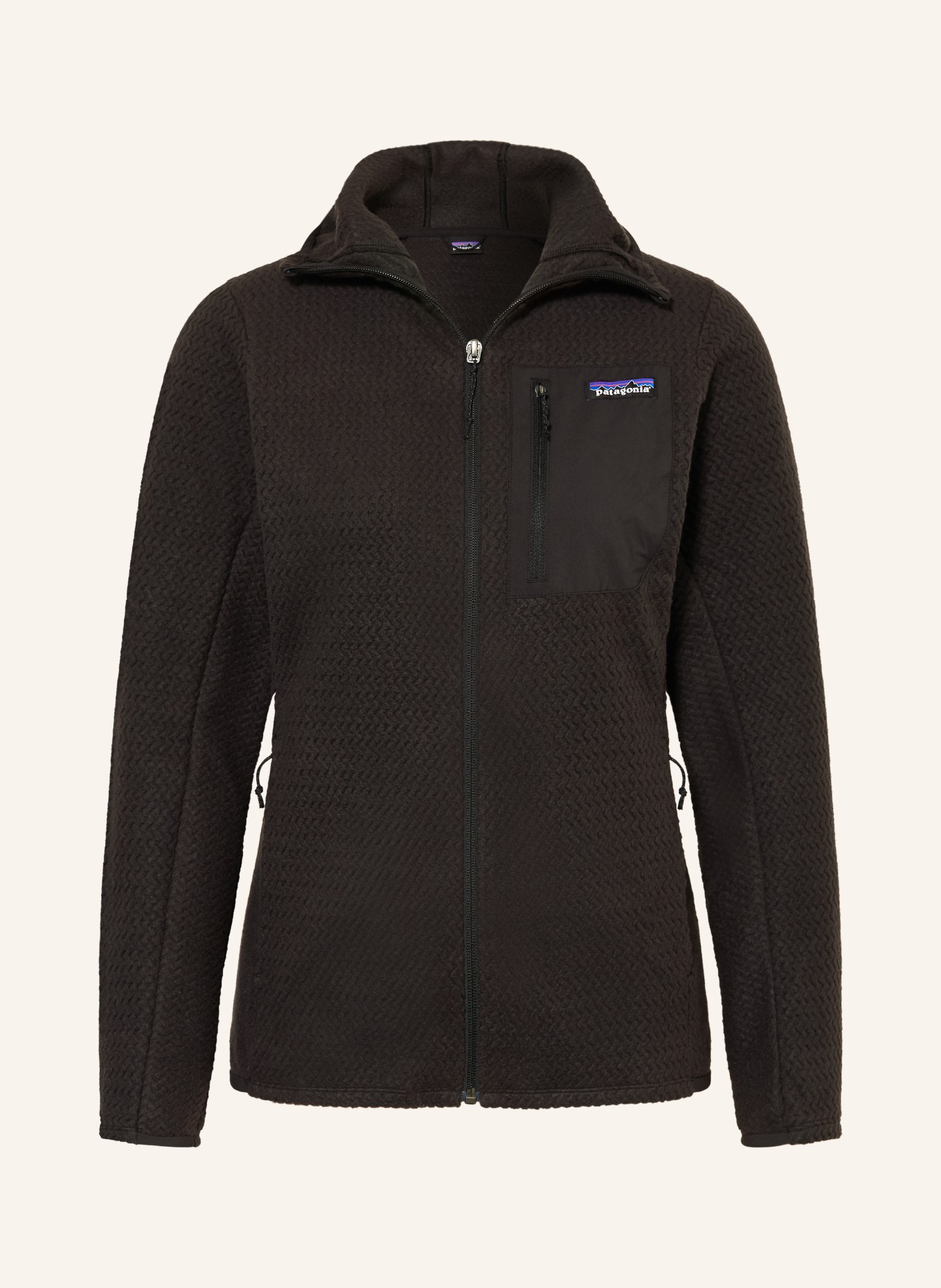 patagonia Fleecová bunda R1® AIR: ČERNÁ