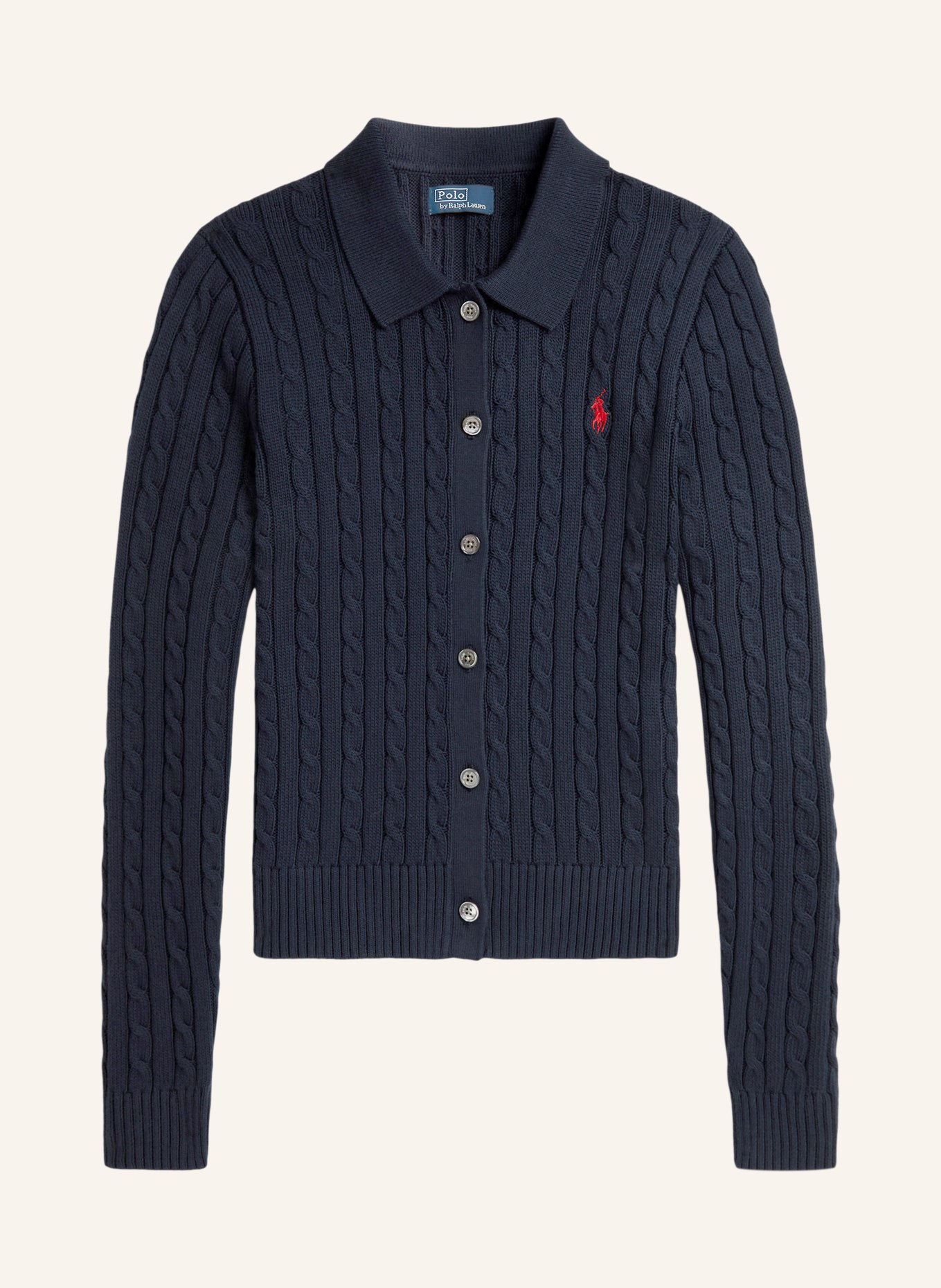 POLO RALPH LAUREN breiwerk: DONKERBLAUW / ROOD