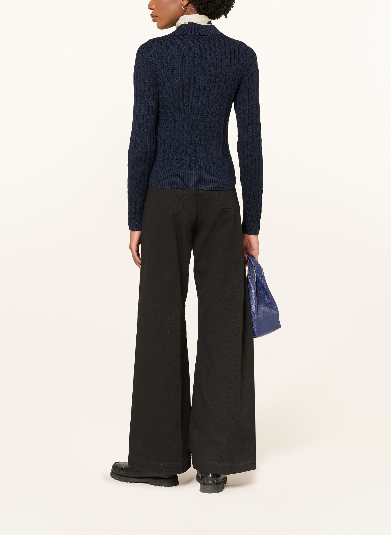 POLO RALPH LAUREN breiwerk: DONKERBLAUW / ROOD